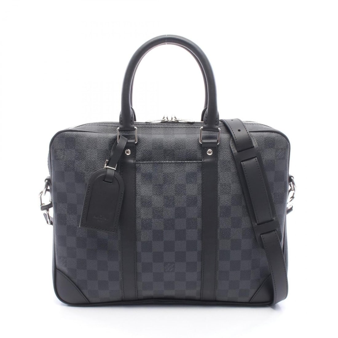 Louis Vuitton Portedocument Voyage Damier Graphite 2-Way Briefcase Handbag, Coated Canvas Leather, (1 of 6)