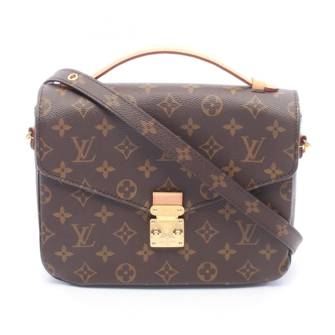 Louis Vuitton Pochette Metis MM Monogram 2-Way Handbag, Coated Canvas Leather, Women's, Brown,: --- Catalog ---Category: SizeSize (HxWxD): 18.5cm x 24cm x 6.5cm / 7.28'' x 9.44'' x 2.55''Category: DesignType: Handbag, PochetteColor: Brown, MonogramGender: WomenMaterial: Monogram , Leather Catego