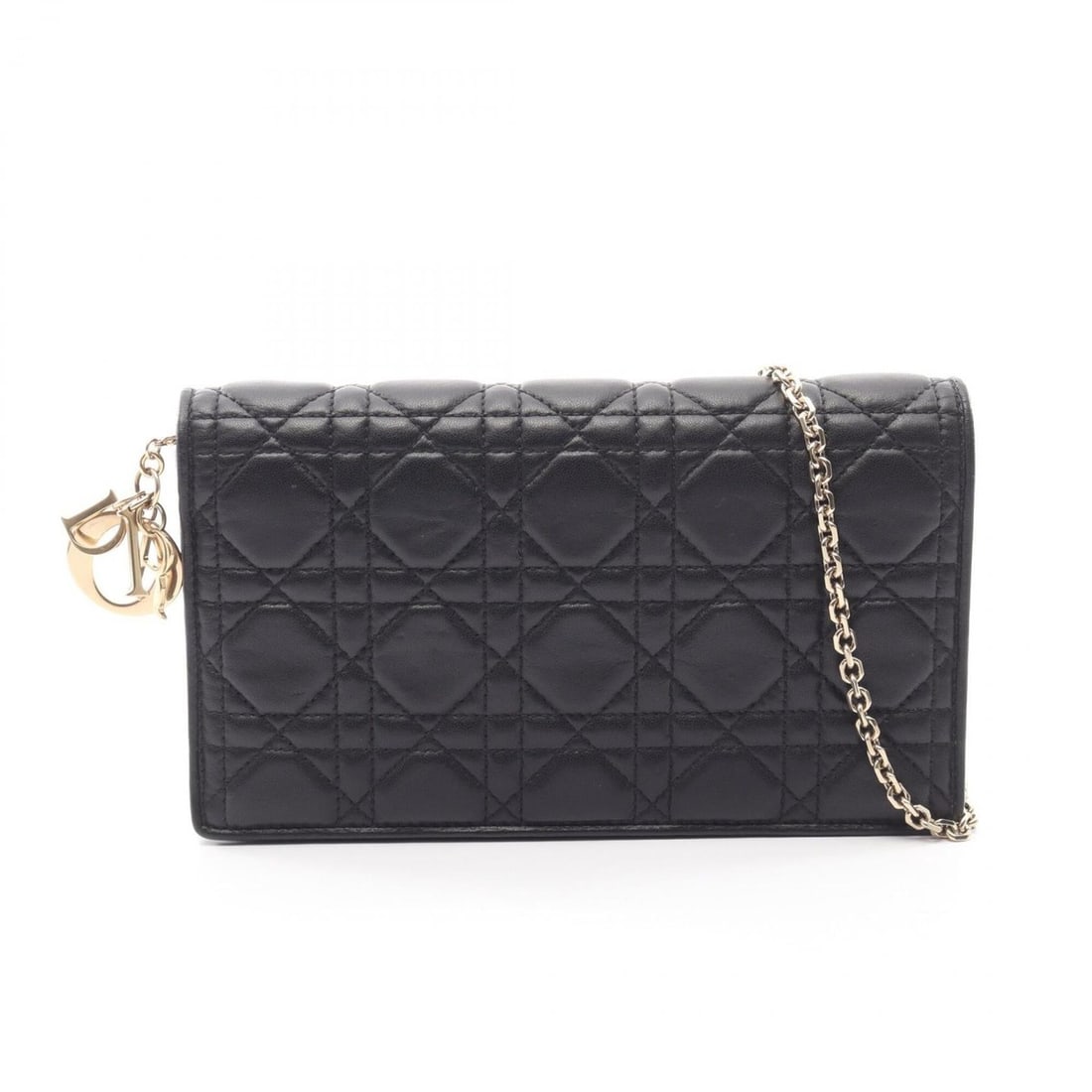 Christian Dior Dior Lady handbag pouch Cannage shoulder bag leather women's black: --- Catalog ---Category: SizeSize (HxWxD): 12.5cm x 21.5cm x 4cm / 4.92'' x 8.46'' x 1.57''Category: DesignType: Handbag, Pouch, Shoulder bagColor: BlackGender: WomenMaterial: Leather Category: Genera