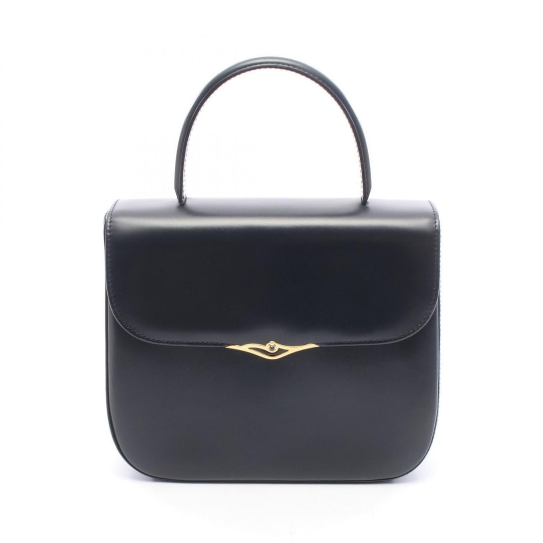 Cartier Sapphire Line Handbag, Leather, Women's, Navy: --- Catalog ---Category: SizeSize (HxWxD): 20.5cm x 23.5cm x 7.5cm / 8.07'' x 9.25'' x 2.95''Category: DesignType: HandbagColor: NavyGender: WomenMaterial: Leather Category: GeneralBrand: Cartier--- I