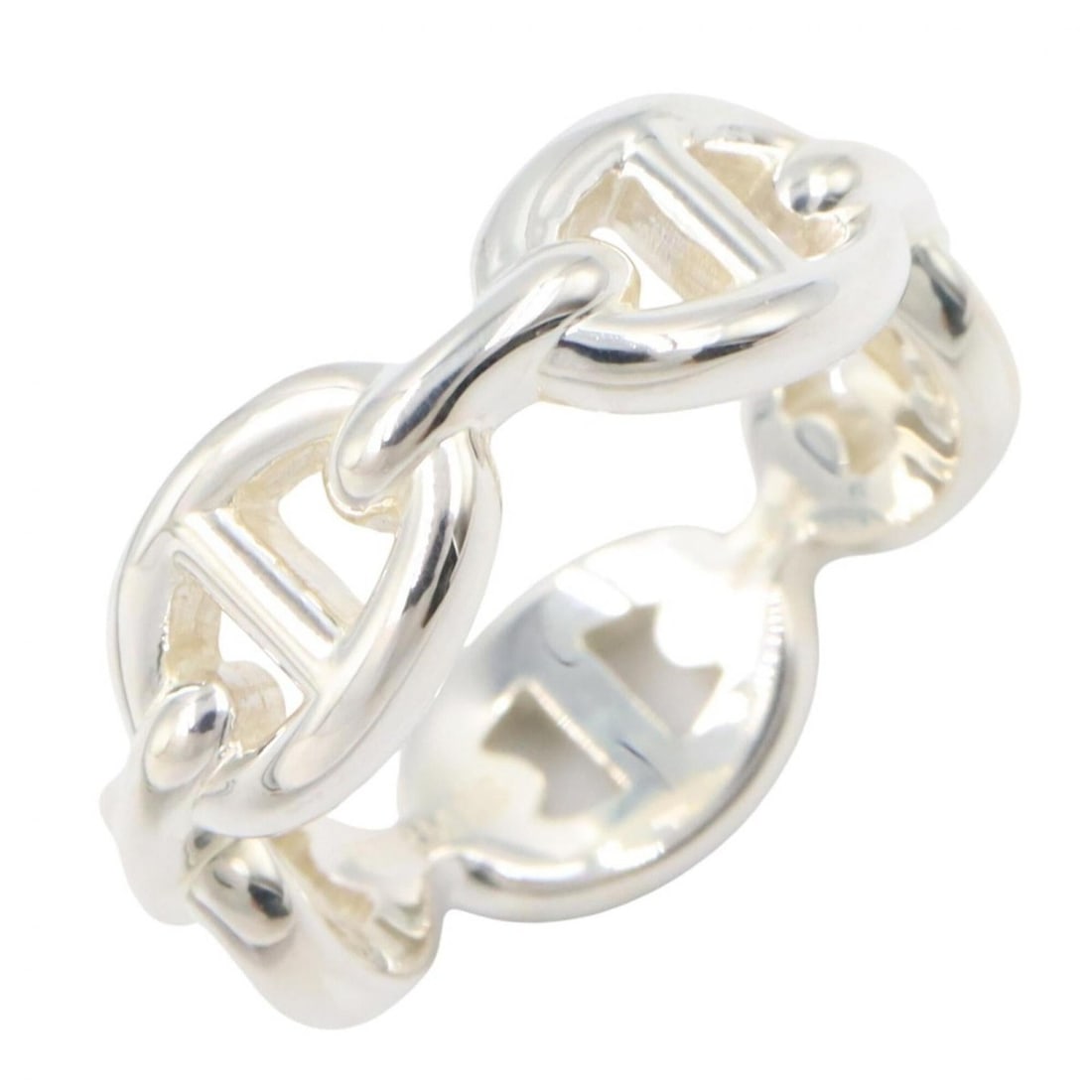 Hermes HERMES Enchainée PM Ring - Ring/Finger Jewelry Sterling Silver 925 Women's Tone: --- Catalog ---Category: SizeJP Size: 12.5US Size: 6.5Category: DesignType: Band ringColor: SilverGender: WomenMaterial: Silver 925Category: GeneralBrand: Hermes--- Item List ---Section: ConditionRank