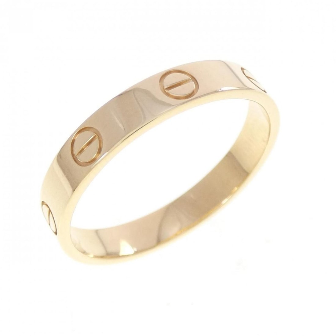 Cartier Mini Love Ring: --- Catalog ---Category: SizeWidth: 3.5mm / 0.14''Weight: 3.5g / 0.12oz.JP Size: 18.5US Size: 9Category: DesignType: Band ringGender: MenMaterial: Yellow gold (18K)Category: GeneralLine: LoveBrand: