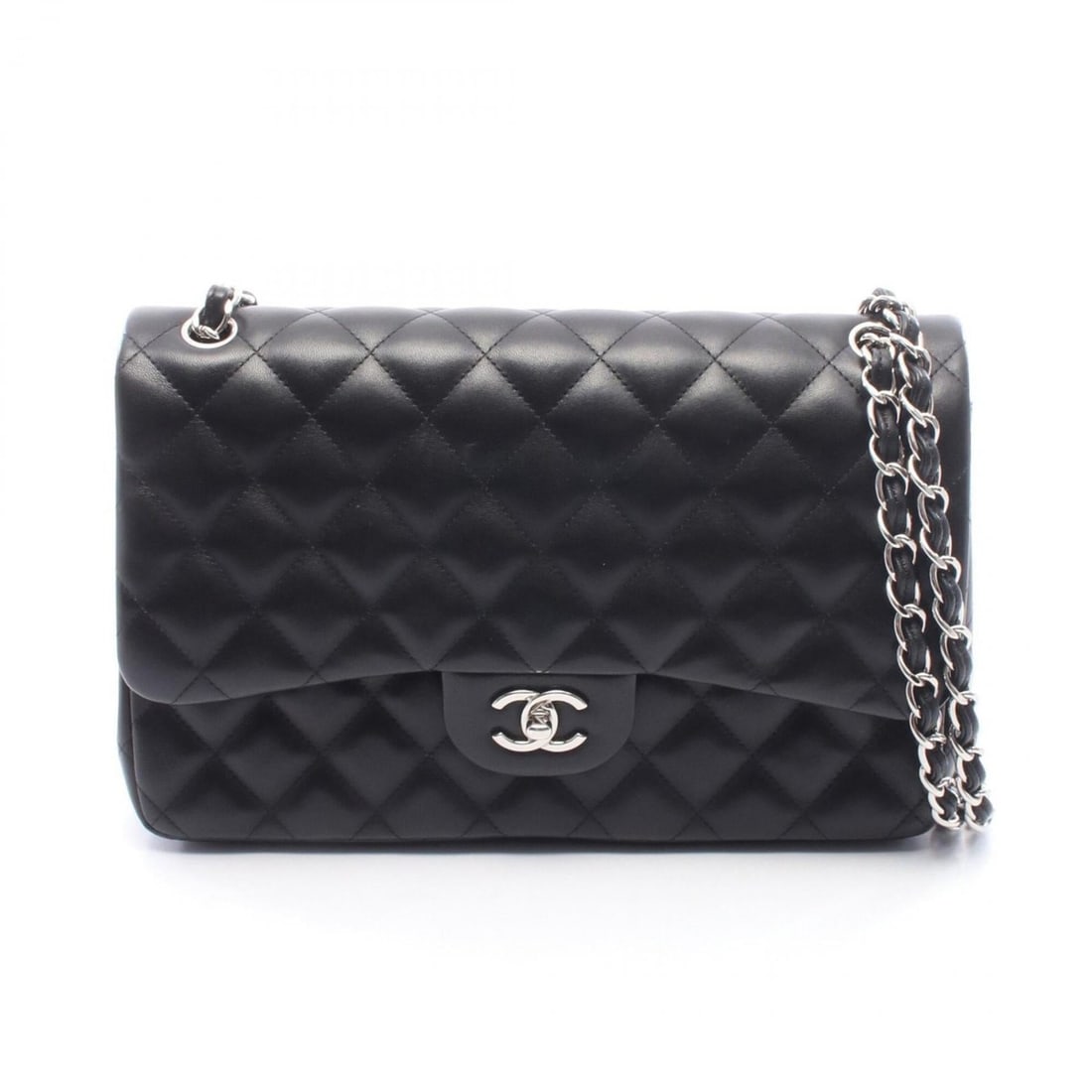 Chanel CHANEL Large Matelassé 30 Classic Double Flap Shoulder Bag Handbag Lambskin Leather Women's: --- Catalog ---Category: SizeSize (HxWxD): 20cm x 30cm x 9cm / 7.87'' x 11.81'' x 3.54''Category: DesignType: Handbag, Shoulder bagColor: BlackGender: WomenMaterial: Leather Hardware Color: SilverLeat