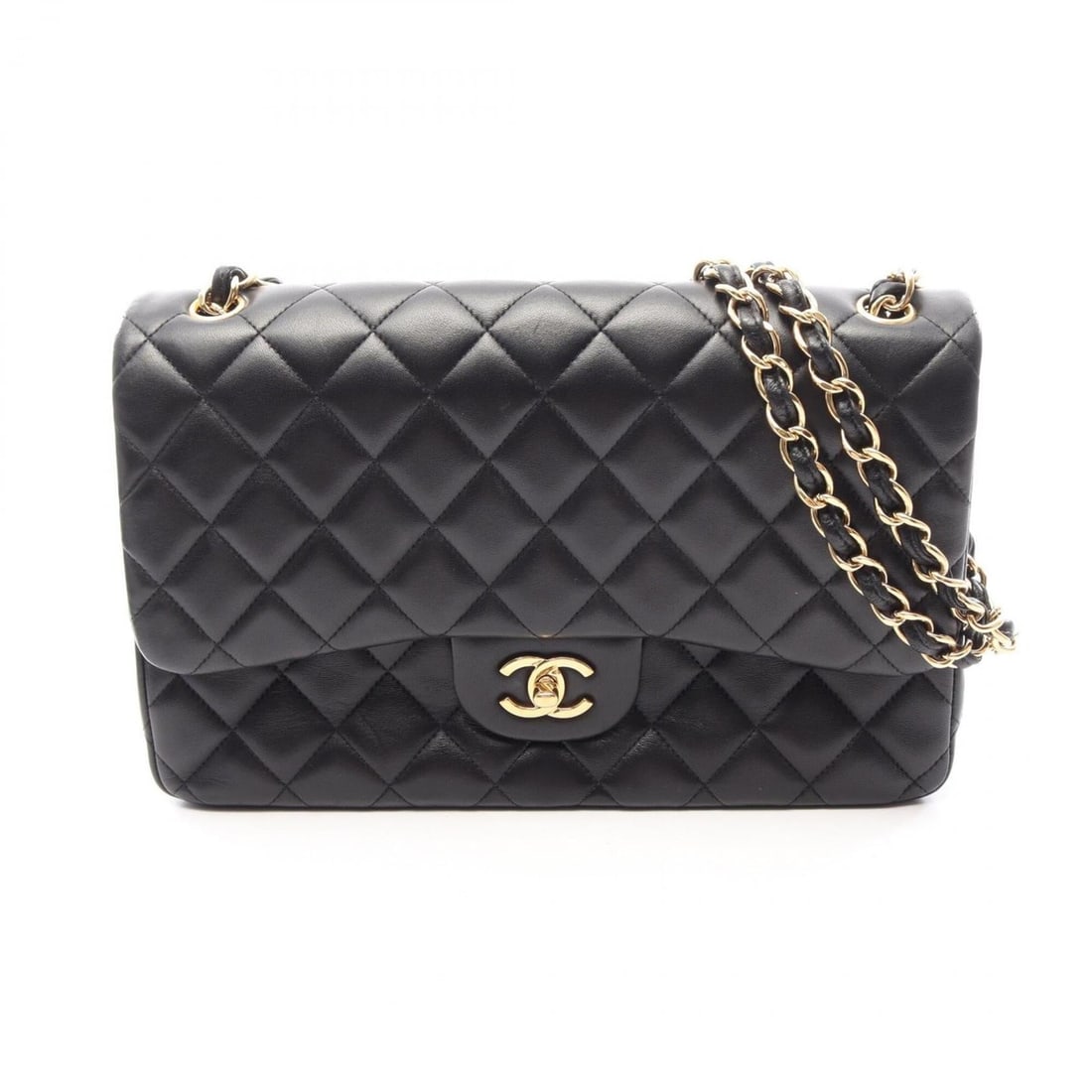 Chanel CHANEL Large Matelassé 30 Classic Double Flap Shoulder Bag Handbag Lambskin Leather Women's: --- Catalog ---Category: SizeSize (HxWxD): 20cm x 30cm x 9cm / 7.87'' x 11.81'' x 3.54''Category: DesignType: Handbag, Shoulder bagColor: BlackGender: WomenMaterial: Leather Hardware Color: GoldLeathe