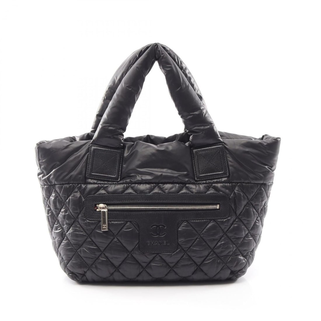 Chanel Coco Cocoon Small Reversible Tote Bag Handbag Nylon Leather Women's Black (1 of 10)