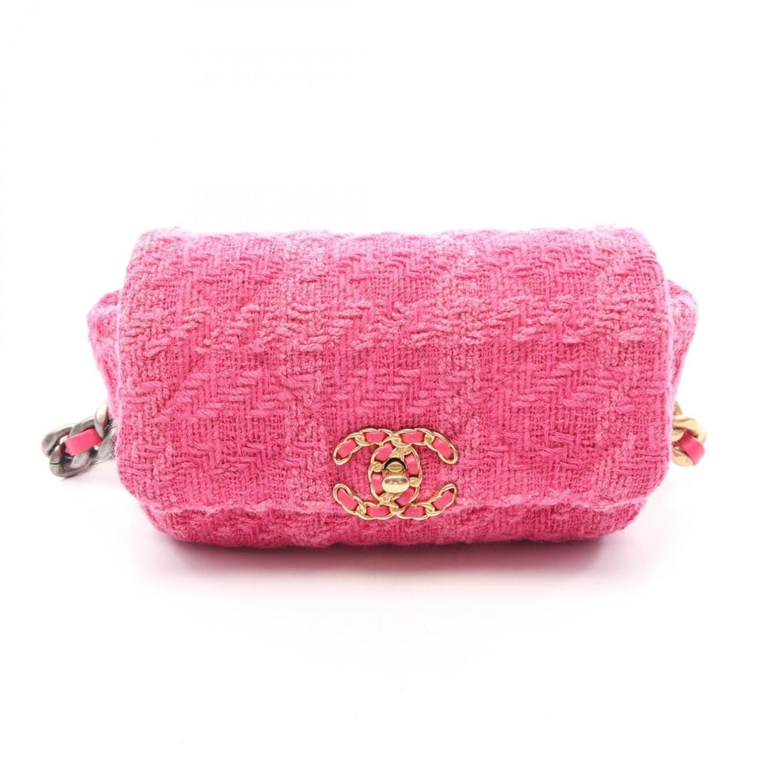 Chanel CHANEL CHANEL19 Matelassé Combination Hardware Waist Bag Handbag Fabric Leather Women's Pink: --- Catalog ---Category: SizeSize (HxWxD): 13cm x 18cm x 4.5cm / 5.11'' x 7.08'' x 1.77''Category: DesignType: Fanny pack, HandbagColor: PinkGender: WomenMaterial: Fabric , Leather Category: GeneralBr