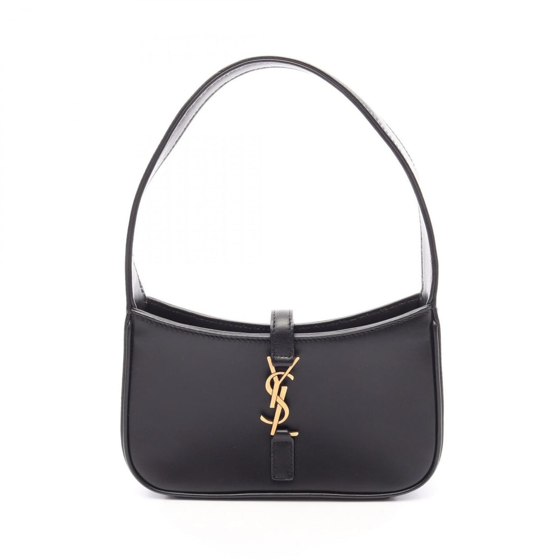 Yves Saint Laurent Saint Laurent Paris Mini Hobo LE 5 A 7 Handbag, Leather, Women's, Black,: --- Catalog ---Category: SizeSize (HxWxD): 9.5cm x 18cm x 3.5cm / 3.74'' x 7.08'' x 1.37''Category: DesignType: HandbagColor: BlackGender: WomenMaterial: Leather Category: GeneralMPN: 7103182R20WBrand