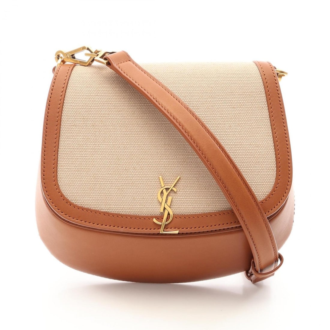 Yves Saint Laurent Saint Laurent Paris Voltaire Shoulder Bag/Handbag, Canvas and Leather, Women's,: --- Catalog ---Category: SizeSize (HxWxD): 17.5cm x 21cm x 7cm / 6.88'' x 8.26'' x 2.75''Category: DesignType: Handbag, Shoulder bagColor: Beige, BrownGender: WomenMaterial: Canvas , Leather Category: