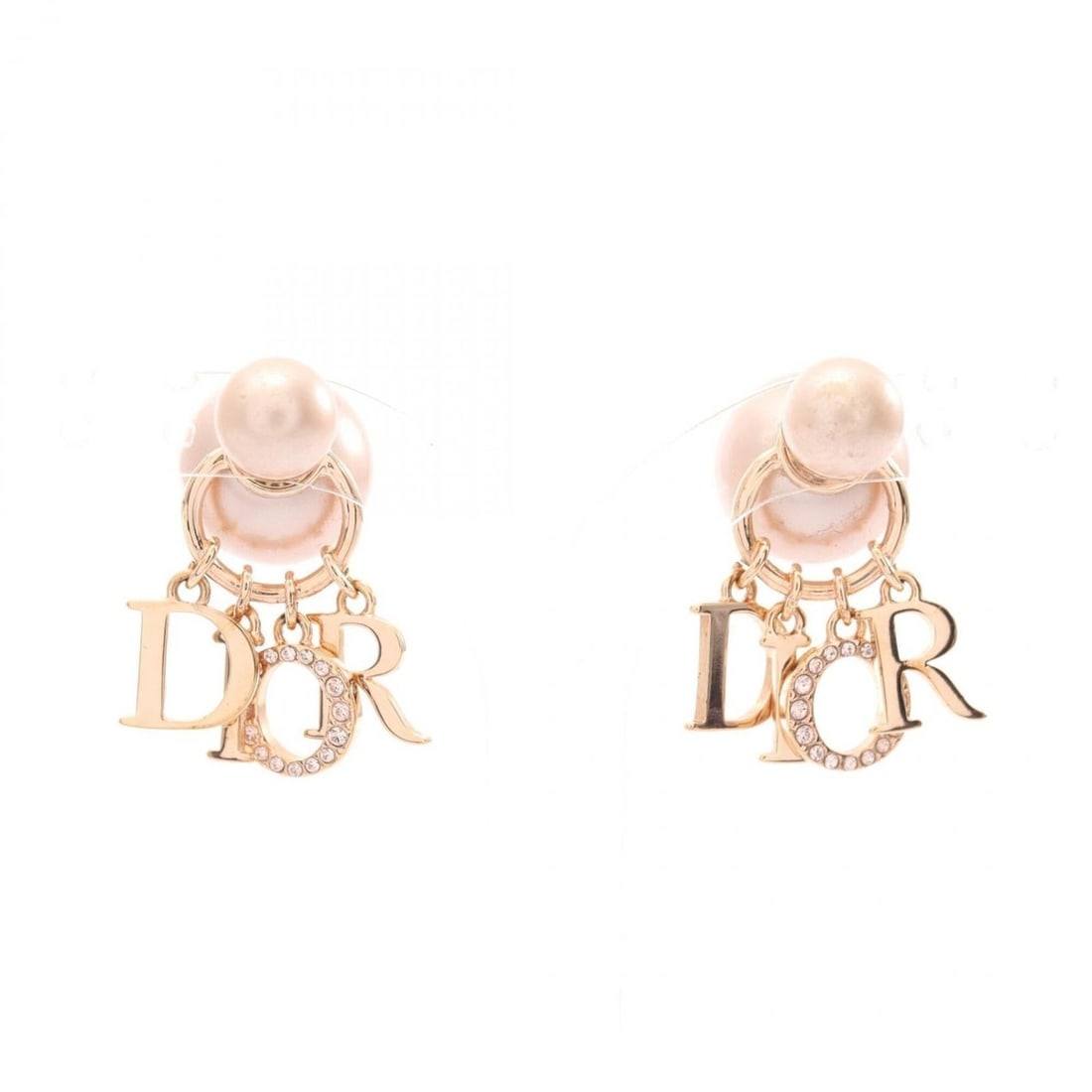 Christian Dior Dior Tribales Tribal Earrings Jewelry GP (Gold Plated) Faux Pearl Rhinestone Women's: --- Catalog ---Category: SizeSize (HxWxD): 29.00mm x 14.00mm / 1.14'' x 0.55''Category: DesignType: Stud earringsColor: Gold, PinkGender: WomenMaterial: Artificial pearl, Gold plating,
