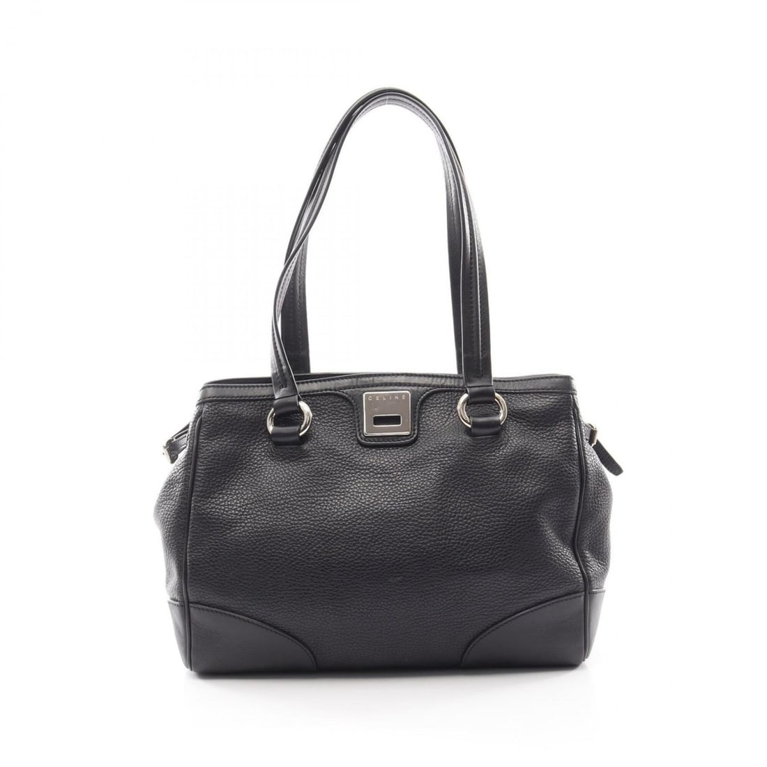 Celine logo tote bag, handbag, leather, women's, black.: --- Catalog ---Category: SizeSize (HxWxD): 26cm x 33cm x 11cm / 10.23'' x 12.99'' x 4.33''Category: DesignType: Handbag, Tote bagColor: BlackGender: WomenMaterial: Leather Category: GeneralBrand: