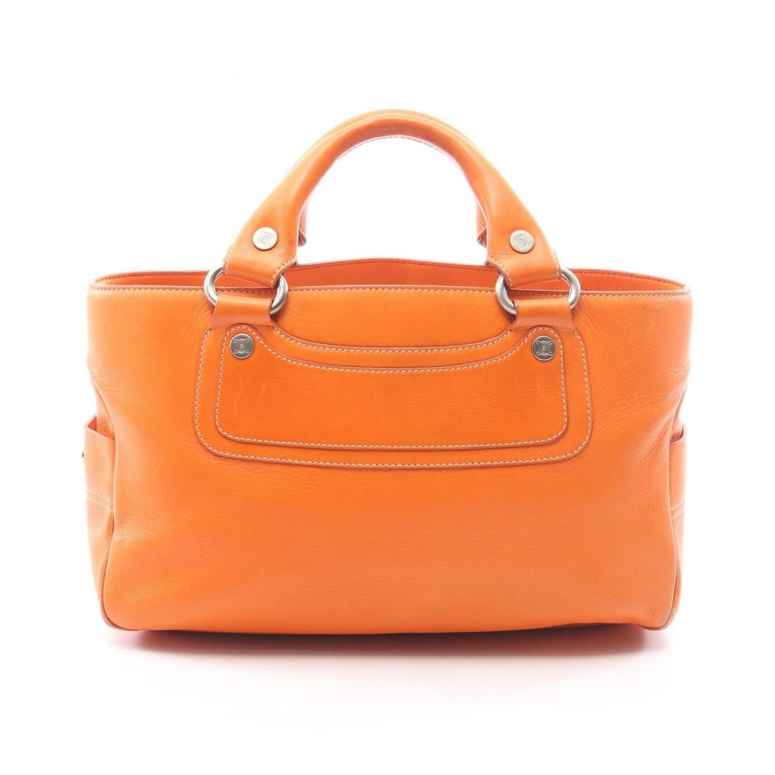 Celine Boogie Bag Handbag, Leather, Women's, Orange: --- Catalog ---Category: SizeSize (HxWxD): 20cm x 32cm x 12.5cm / 7.87'' x 12.59'' x 4.92''Category: DesignType: HandbagColor: OrangeGender: WomenMaterial: Leather Category: GeneralBrand: Celine--- It