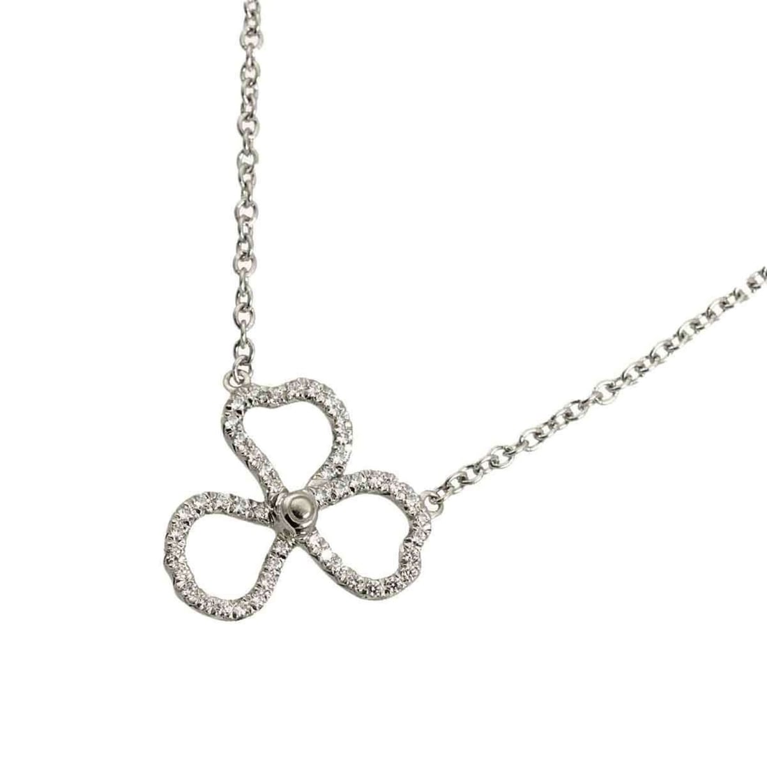 Tiffany & Co. Paper Flower Diamond Necklace, 41cm, Platinum Necklace: --- Catalog ---Category: SizePendant Size: 11.8mm x 11.1mm / 0.46'' x 0.43''Neck Circumference: 41 cm / 16.14''Category: DesignGender: WomenMaterial: Platinum 950Necklace Type: NecklaceCategory: Gener