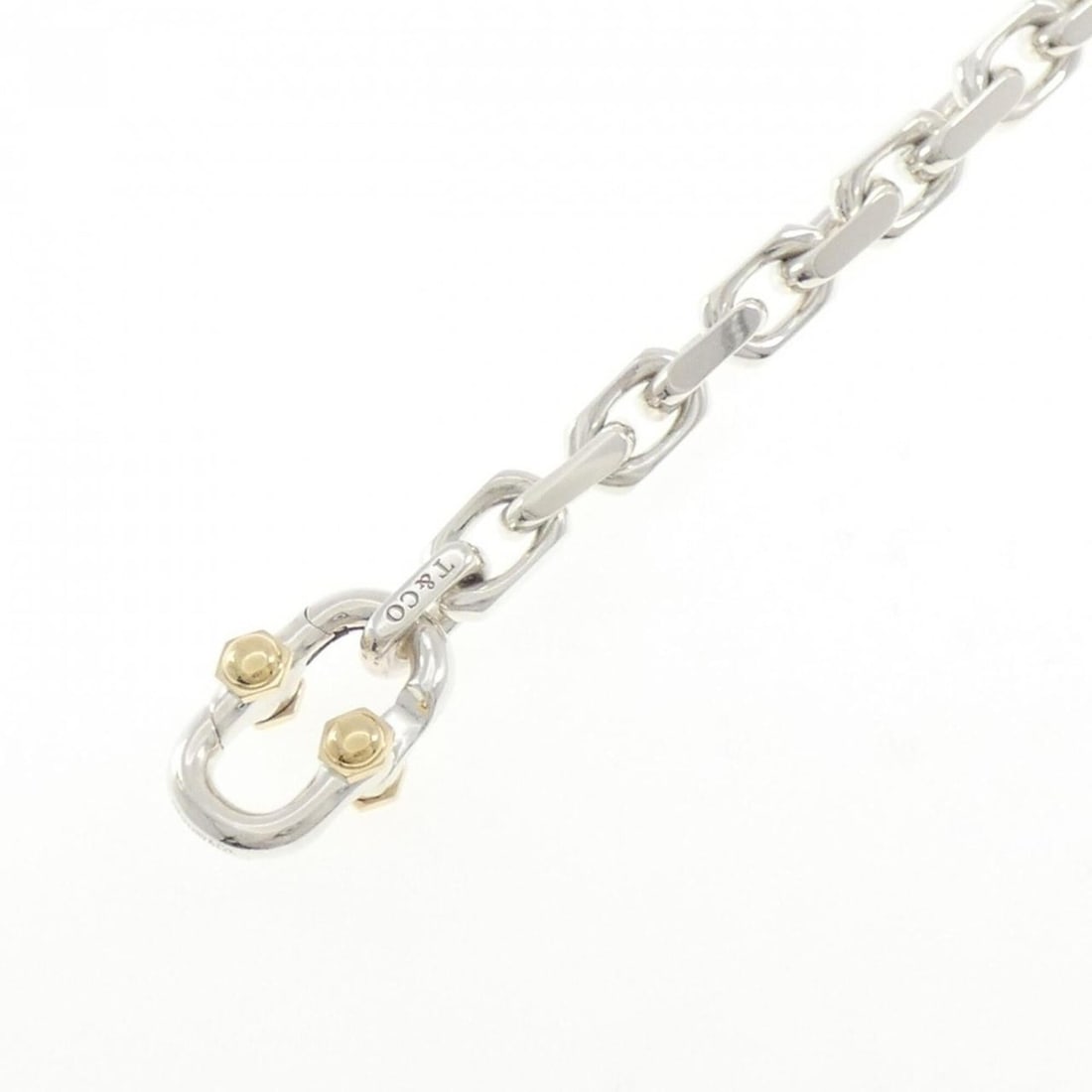 Tiffany & Co. Makers Wide Bracelet: --- Catalog ---Category: SizeLength: 20cm / 7.87''Category: DesignType: Charm braceletGender: WomenMaterial: Silver 925, Yellow gold (18K)Category: GeneralBrand: Tiffany--- Item List ---Section: Condi