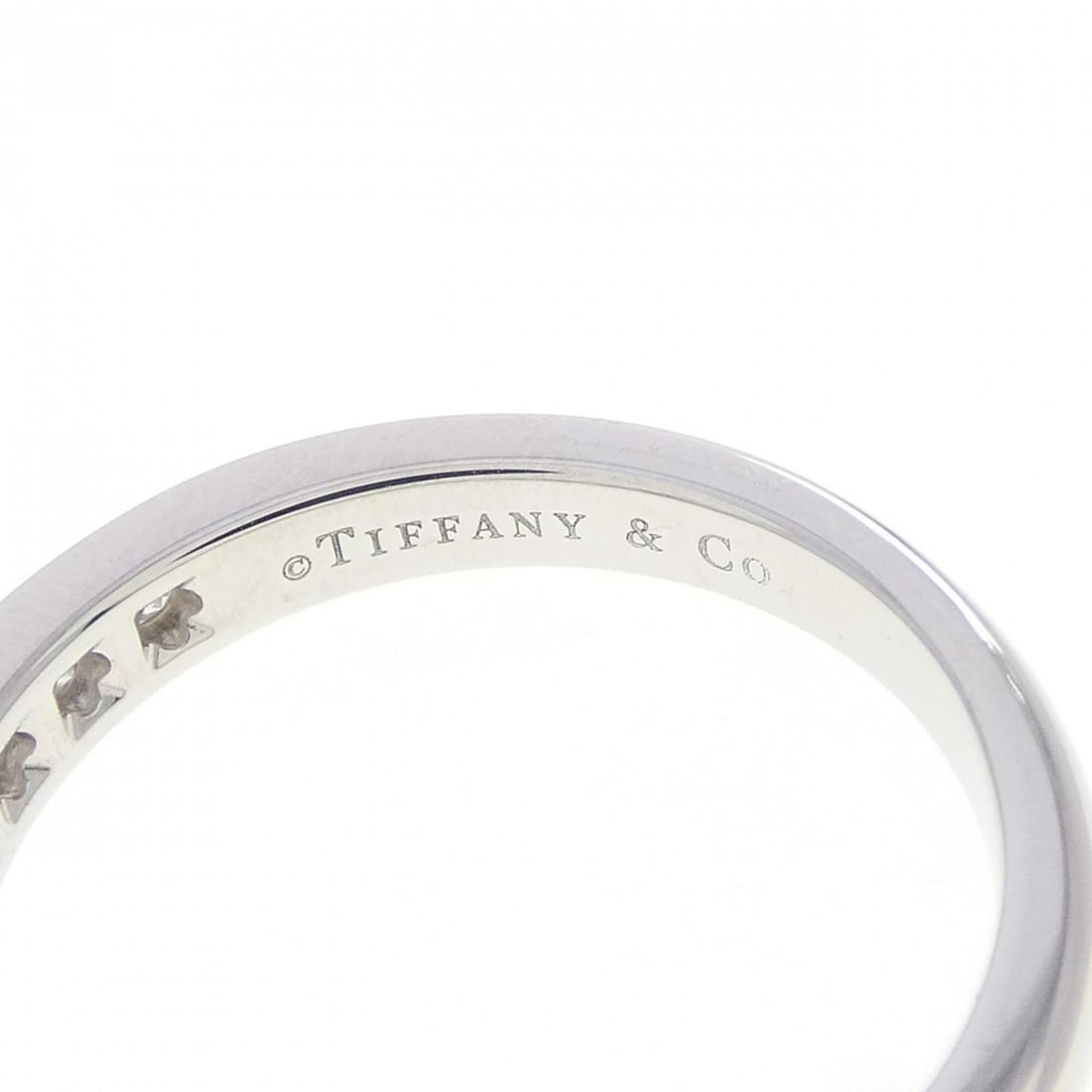 Tiffany Half Circle Channel Setting Ring - 4