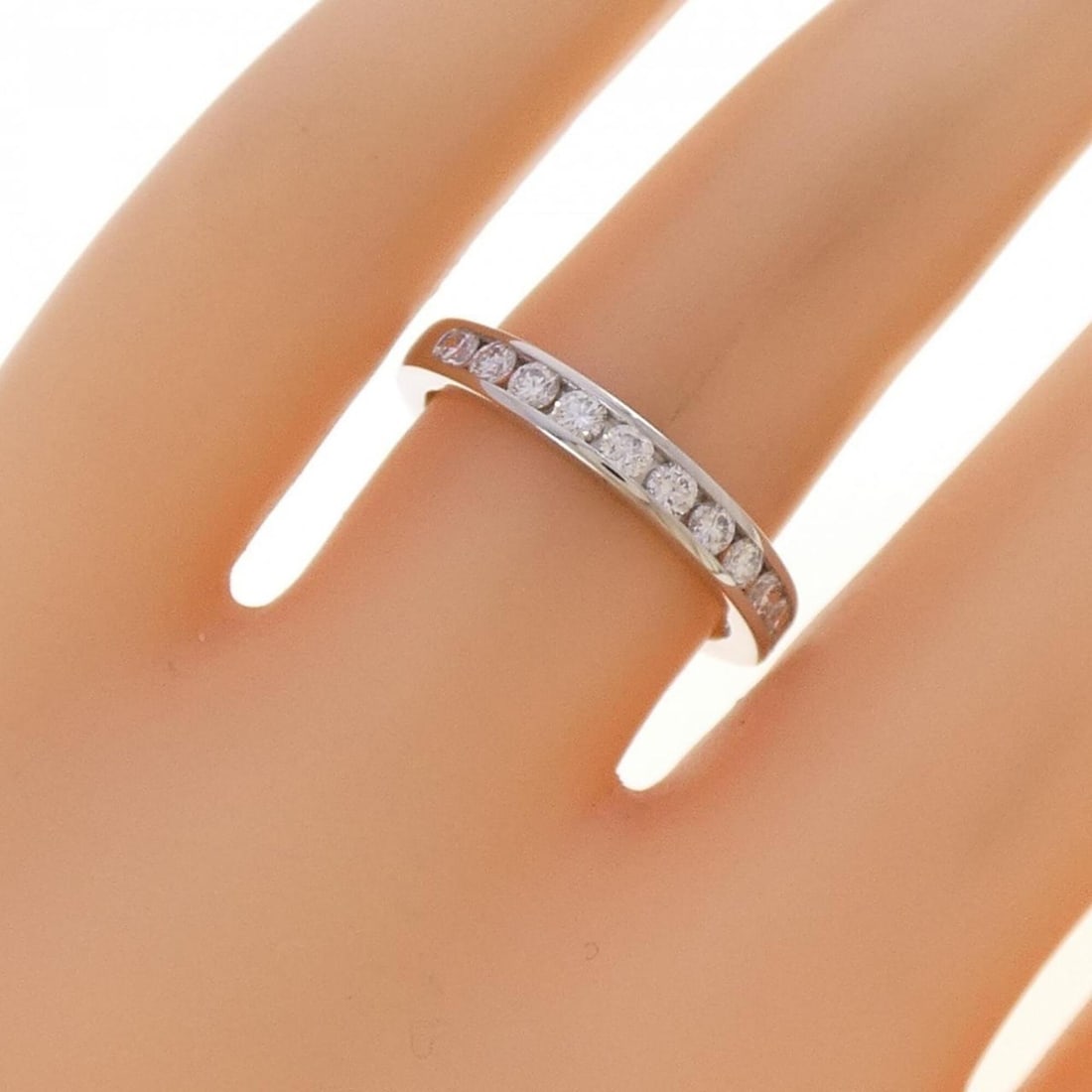 Tiffany Half Circle Channel Setting Ring - 5