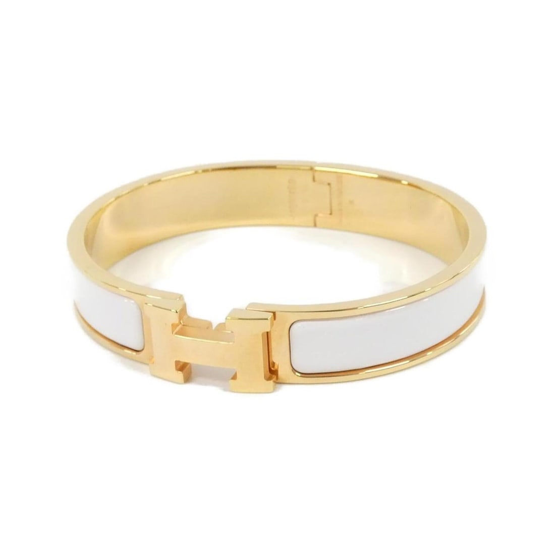 Hermes Click H GM 700001FO Bracelet: --- Catalog ---Category: SizeLength: 17cm / 6.69''Category: DesignType: Charm braceletColor: Rose gold, WhiteGender: WomenCategory: GeneralMPN: 700001FOBrand: Hermes--- Item List ---Section: Condition