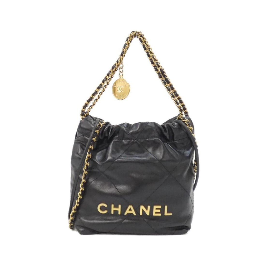 Chanel 22 Line MINI AS3980 Handbag: --- Catalog ---Category: SizeSize (HxWxD): 19cm x 18cm x 6cm / 7.48'' x 7.08'' x 2.36''Category: DesignType: HandbagColor: BlackGender: WomenMaterial: Leather Hardware Color: Matte goldLeather/Fur