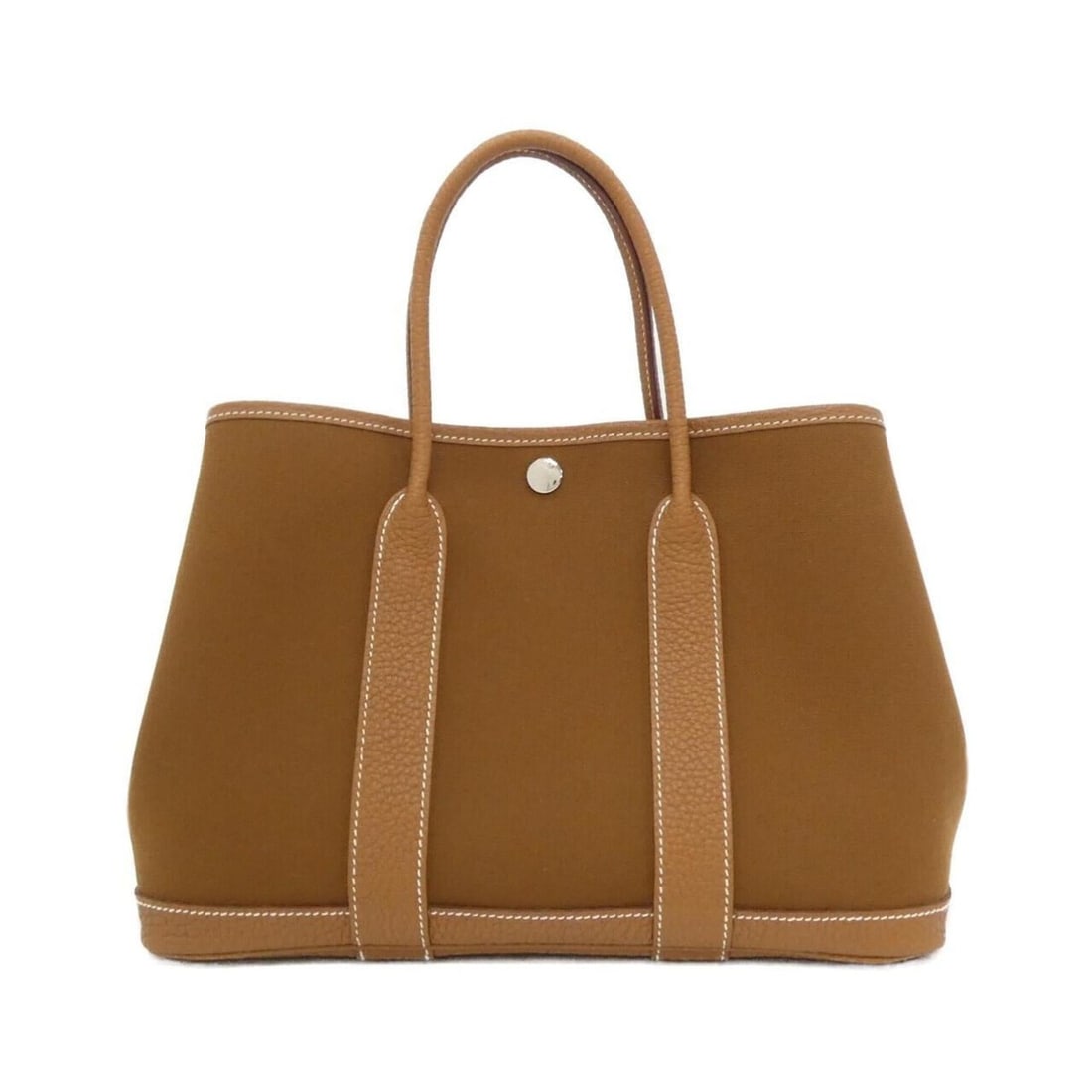 Hermes Garden Party Verso 30cm 082262CK Handbag: --- Catalog ---Category: SizeSize (HxWxD): 21cm x 30cm x 14cm / 8.26'' x 11.81'' x 5.51''Category: DesignType: HandbagColor: Alezan, Blue, GoldGender: WomenMaterial: Toile officier , Negonda leather H
