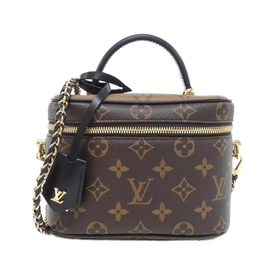 Louis Vuitton Monogram Vanity PM M45165 Handbag: --- Catalog ---Category: SizeSize (HxWxD): 13cm x 20cm x 11cm / 5.11'' x 7.87'' x 4.33''Category: DesignType: HandbagColor: MarronGender: Men,WomenMaterial: Coated canvas Hardware Color: GoldCategory:
