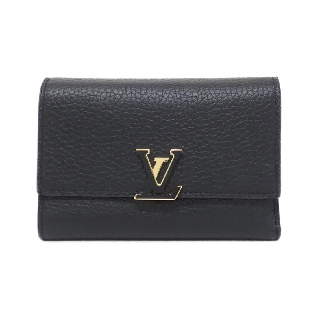 Louis Vuitton Portefeuille Capucines Compact M62157 Wallet: --- Catalog ---Category: SizeSize (HxWxD): 9cm x 14cm x 2cm / 3.54'' x 5.51'' x 0.78''Category: DesignType: Wallet (tri-fold)Color: Black, Hot pinkGender: WomenMaterial: Leather Leather/Fur Type: Calf