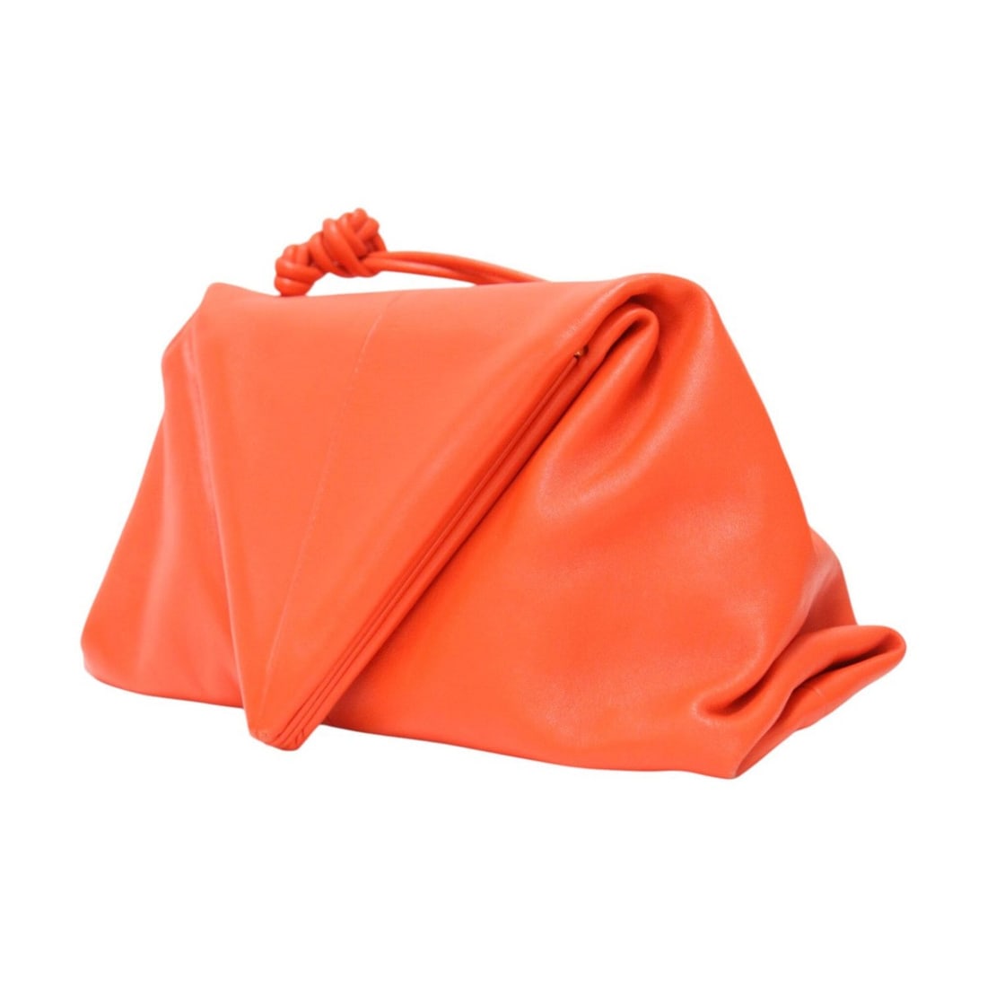 BOTTEGA VENETA Orange Triangle Clutch Bag Handbag Flap Leather Women's: --- Catalog ---Category: SizeSize (HxWxD): 32.5cm x 33cm x 11cm / 12.79'' x 12.99'' x 4.33''Category: DesignType: Clutch bag, HandbagColor: OrangeGender: WomenMaterial: Leather Category: GeneralBrand: