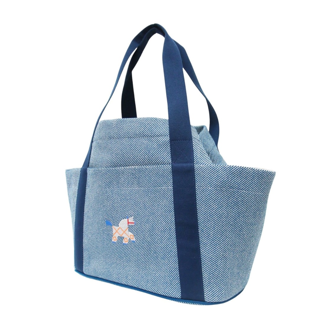 HERMES Animaux Natte Tote Bag, Embroidered Animal Motif, Snap Button Closure, Drawstring, Wool: --- Catalog ---Category: SizeSize (HxWxD): 32cm x 53cm x 18.5cm / 12.59'' x 20.86'' x 7.28''Category: DesignType: Tote bagColor: BlueGender: WomenMaterial: Wool , Cotton , Polyester , Linen Category: 