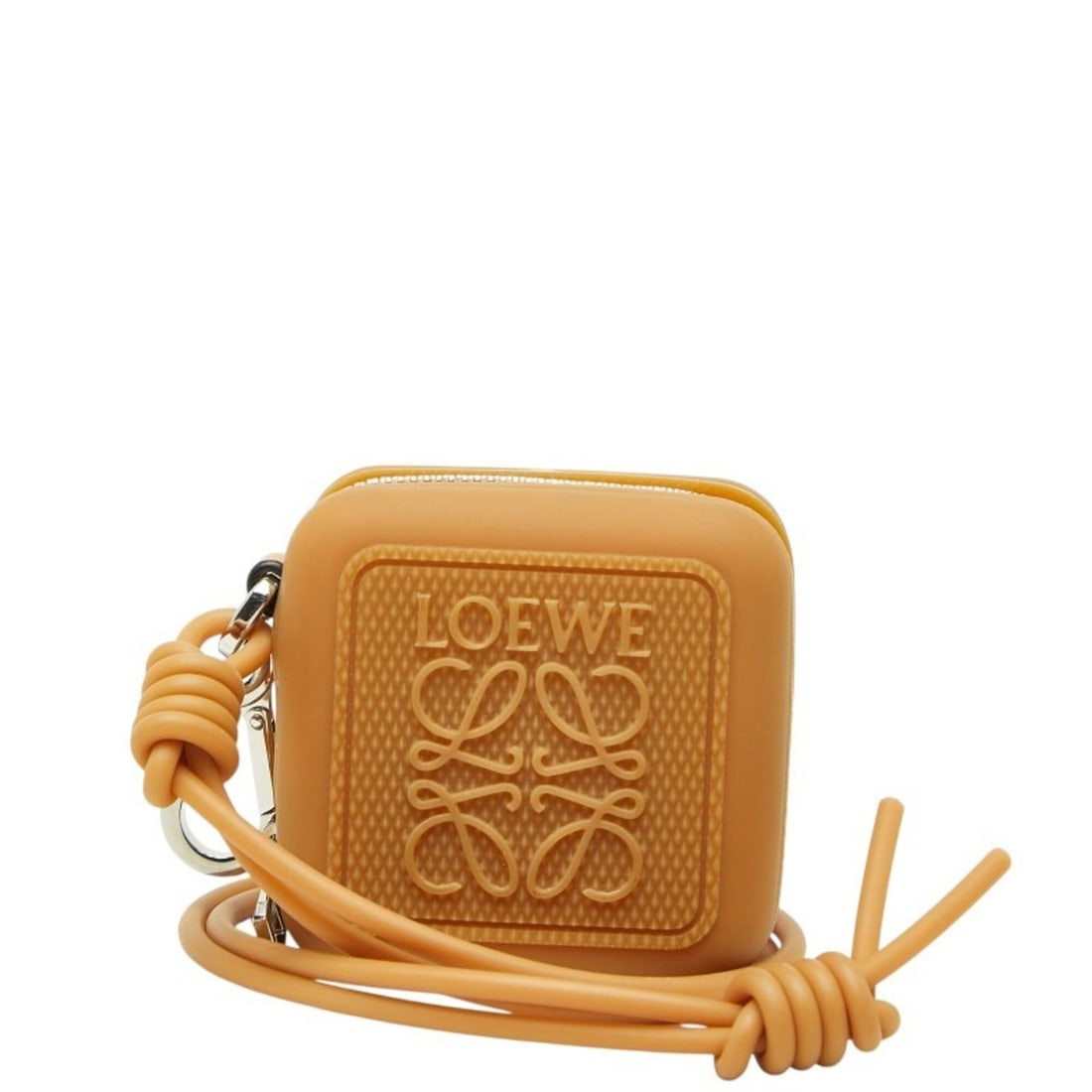 Loewe Anagram Wallet/Coin Purse, Brown Rubber Leather, Women's LOEWE: --- Catalog ---Category: SizeSize (HxWxD): 7.5cm x 7.5cm x 4cm / 2.95'' x 2.95'' x 1.57''Category: DesignType: Coin purse/coin caseColor: BrownGender: WomenMaterial: Rubber , Leather Category: General