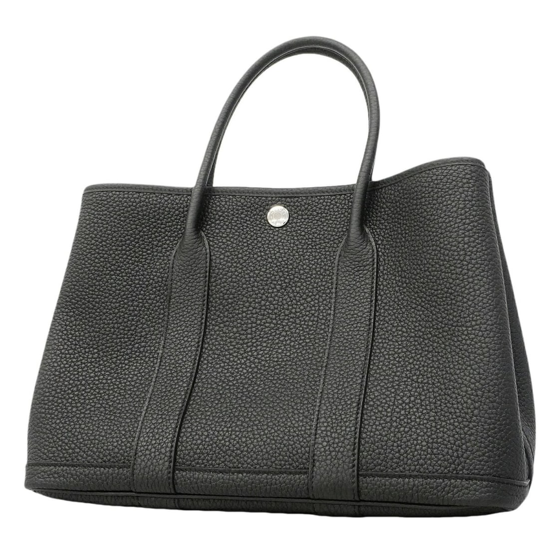 Hermes Garden TPM Tote Bag, Negonda Leather, Black, G Stamp, Women's: --- Catalog ---Category: SizeSize (HxWxD): 21cm x 31cm x 13.5cm / 8.26'' x 12.2'' x 5.31''Category: DesignType: Tote bagColor: BlackGender: WomenMaterial: Negonda leather Hardware Color: SilverCategor