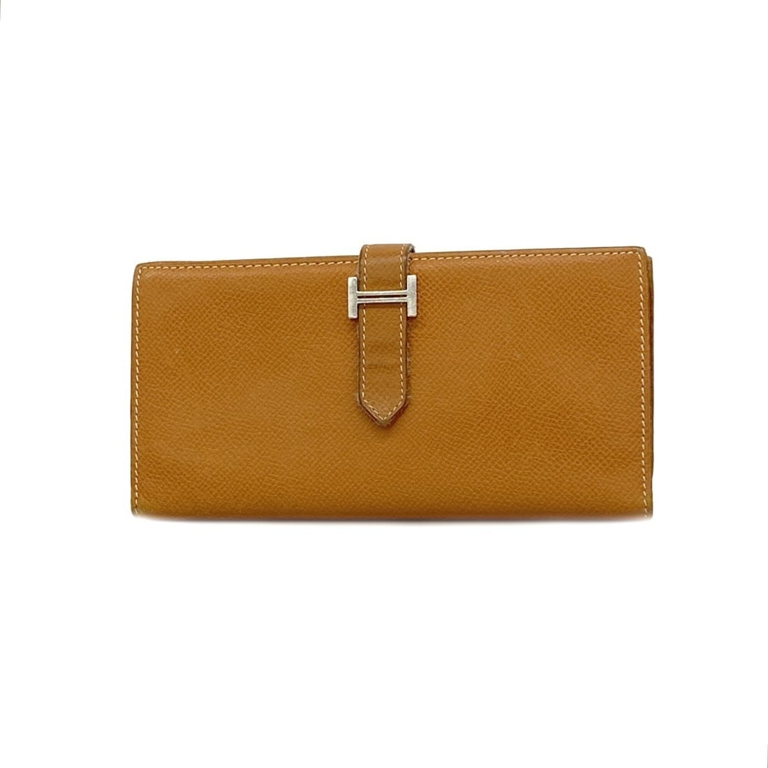Hermes Tri-fold Long Wallet, Bearn Dupri, Veau Epsom Leather, Gold, ?L Stamp, Women's: --- Catalog ---Category: SizeSize (HxWxD): 9.5cm x 17.5cm x 1cm / 3.74'' x 6.88'' x 0.39''Category: DesignType: Long wallet (tri-fold)Color: GoldGender: WomenMaterial: Leather Leather/Fur Type: Epsom