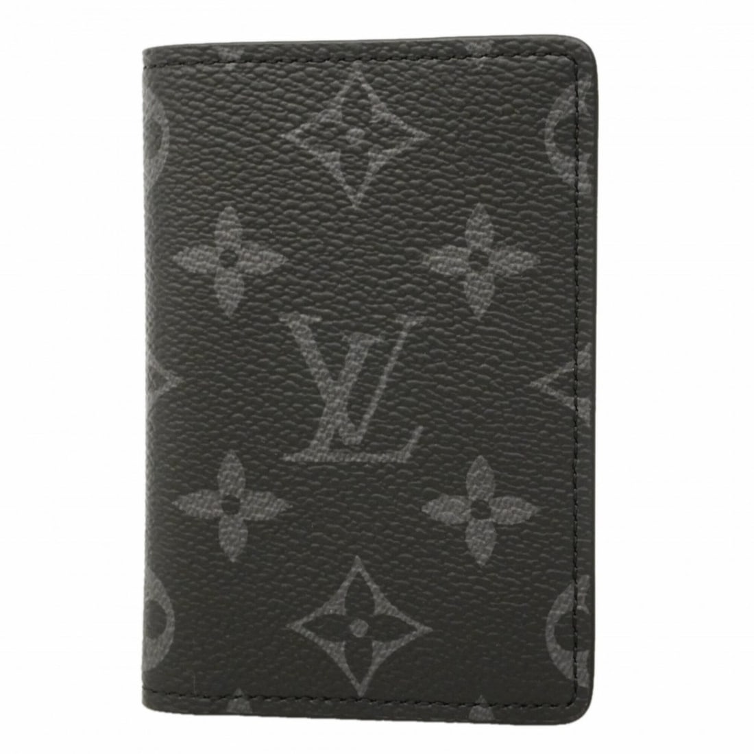 Louis Vuitton Business Card Holder/Card Case, Monogram Eclipse Organizer de Poche, M61696, Black,: --- Catalog ---Category: DesignType: Card caseColor: BlackGender: MenCategory: GeneralMPN: M61696Brand: Louis VuittonCategory: Physical PropertiesSize (HxWxD): 11cm x 8cm x 1cm / 4.33'' x 3.14'' x 0.3