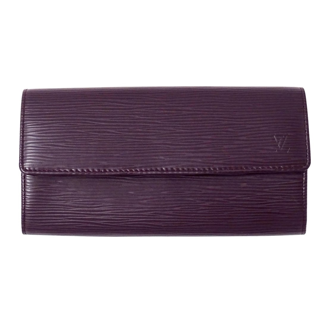 Louis Vuitton LOUIS VUITTON Epi Leather Women's Long Wallet Portefeuille Sarah Cassis M6374K Purple: --- Catalog ---Category: SizeSize (HxWxD): 10cm x 19cm x 3cm / 3.93'' x 7.48'' x 1.18''Category: DesignType: Long wallet (bi-fold)Color: CassisGender: WomenMaterial: Epi leather Category: GeneralLine: