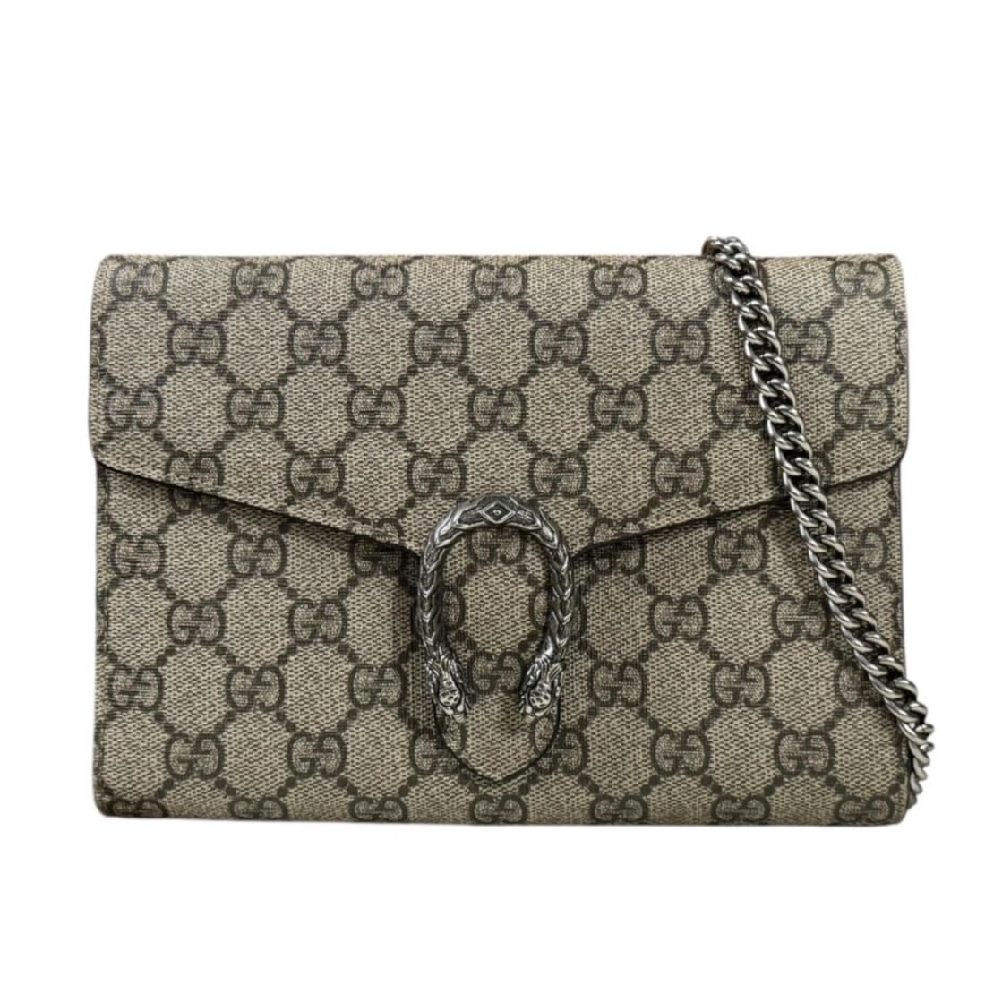 Gucci Dionysus Shoulder Bag, Handbag, GG Supreme Canvas, 401231 Beige, Women's GUCCI Wallet, Chain (1 of 15)
