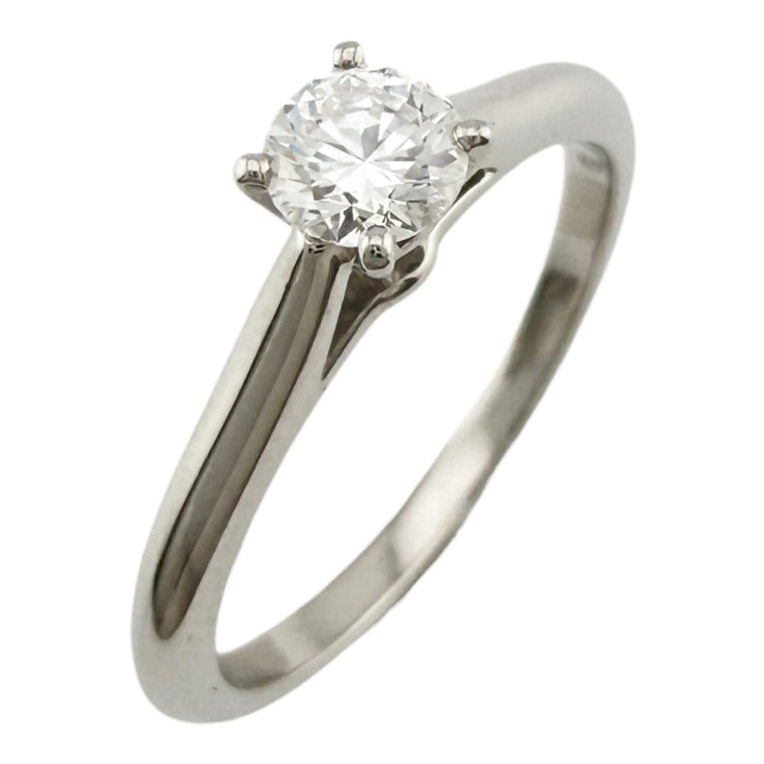 Cartier Solitaire Ring, Pt950 Platinum, 0.26ct Diamond, Women's, CARTIER: --- Catalog ---Category: PackNumber in Pack: 1Category: SizeWeight: 3.1g / 0.1oz.JP Size: 10US Size: 5.5Category: DesignType: Band ringStone: DiamondGender: WomenHandmade: YesMaterial: Platinum 950Wei
