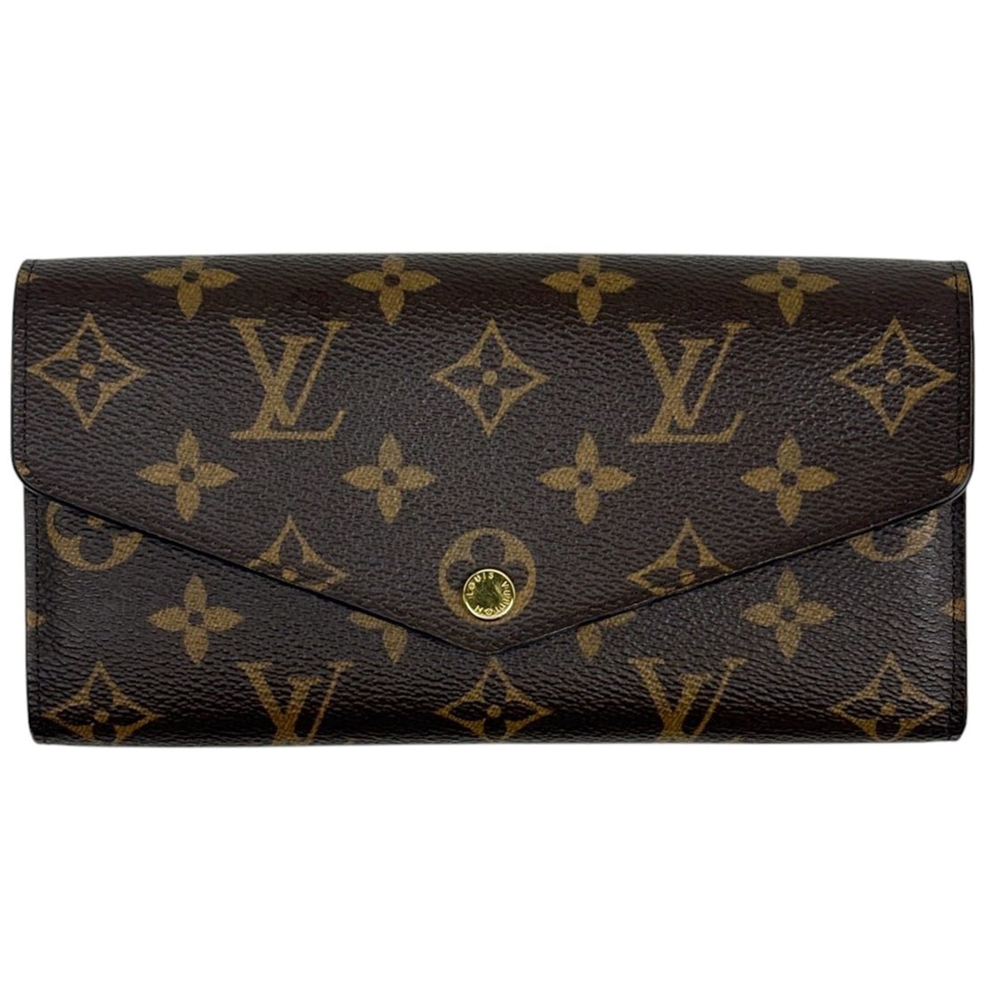 Louis Vuitton Portefeuille Sarah Bi-fold Long Wallet, Monogram Brown, M60531, Women's: --- Catalog ---Category: SizeSize (HxWxD): 10.5cm x 19cm x 2.5cm / 4.13'' x 7.48'' x 0.98''Category: DesignType: Long wallet (bi-fold)Color: BrownGender: WomenMaterial: Monogram Category: GeneralMPN: 