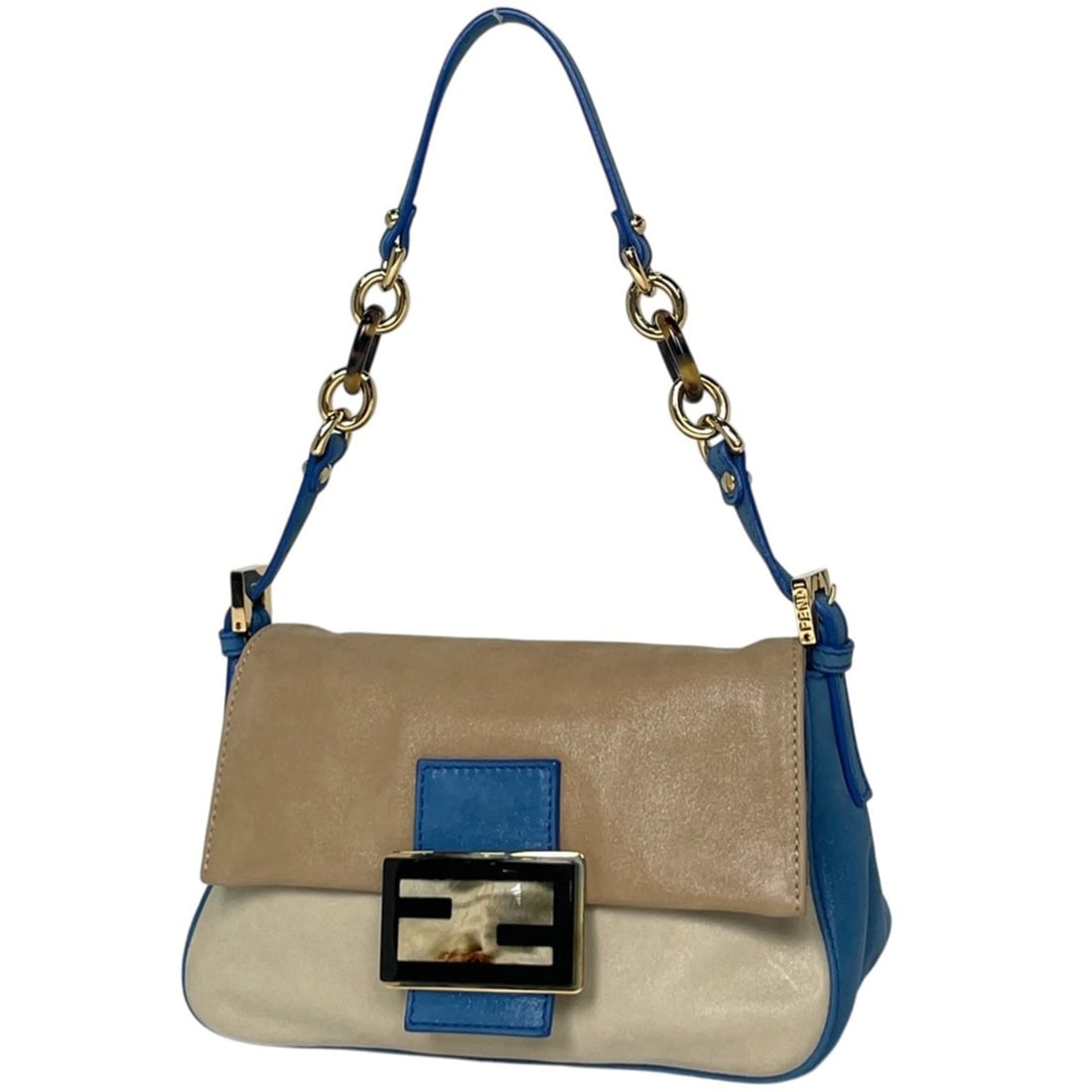 Fendi FENDI Shoulder Bag Zucca Logo Leather Blue Beige 8BR180 Women's: --- Catalog ---Category: SizeSize (HxWxD): 12cm x 21cm x 9cm / 4.72'' x 8.26'' x 3.54''Category: DesignType: Shoulder bagColor: Beige, BlueGender: WomenMaterial: Leather Category: GeneralMPN: 8BR180Br