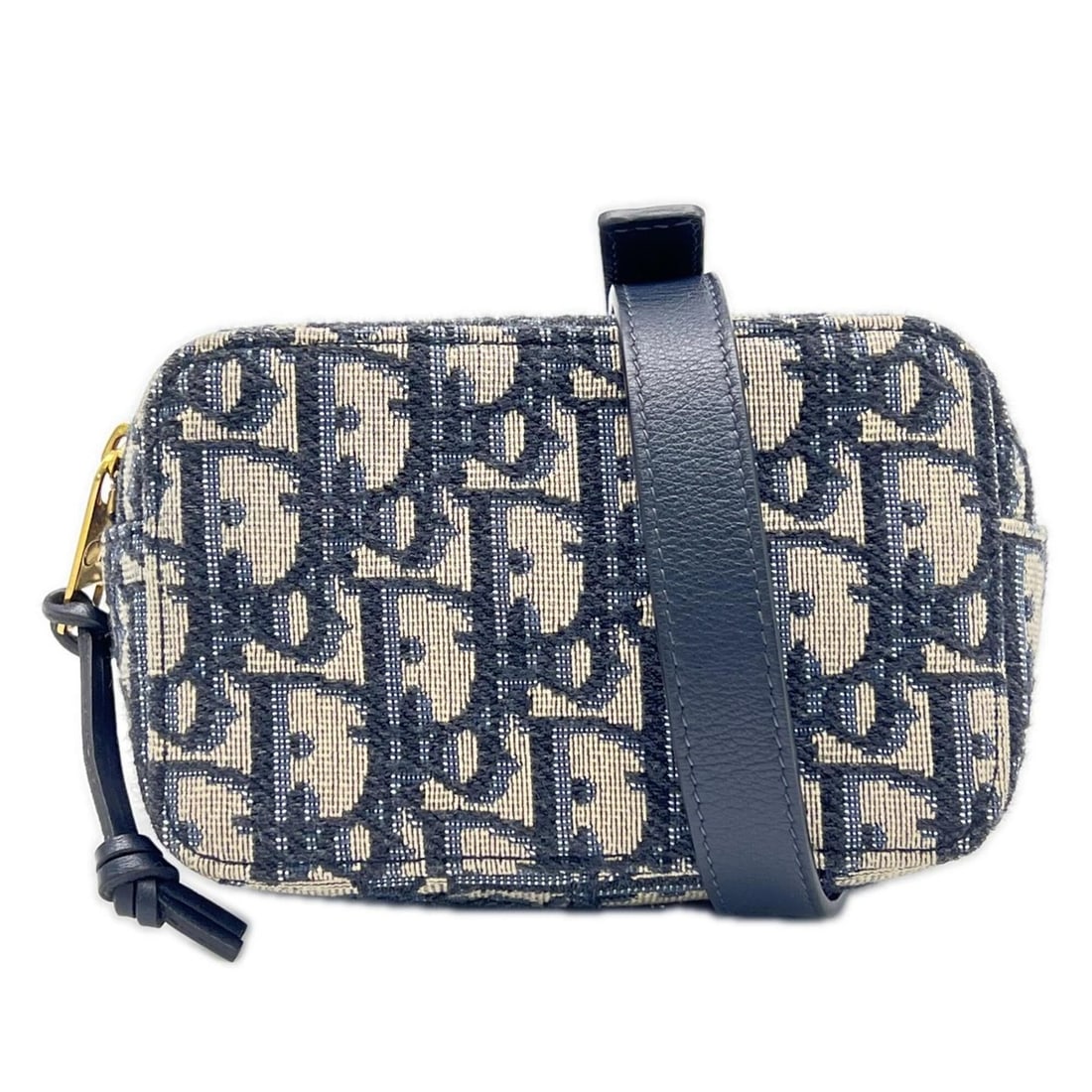 Christian Dior Canvas Trotter Belt Bag Waist Beige Blue Leather Women's: --- Catalog ---Category: SizeSize (HxWxD): 8cm x 13cm x 5cm / 3.14'' x 5.11'' x 1.96''Strap Length: 79cm / 31.1''Category: DesignType: Fanny packColor: Beige, BlueGender: WomenClosure: ZipperMaterial: