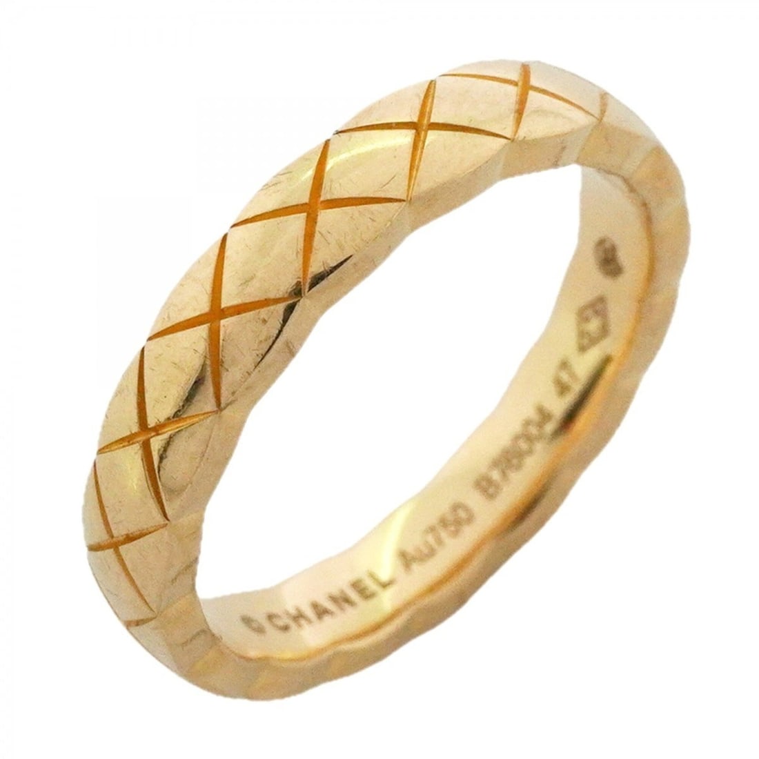 Chanel Coco Crush Ring, 18K Yellow Gold, Size 47, Women's: --- Catalog ---Category: SizeUS Size: 4Brand Size: 47Category: DesignType: Band ringGender: WomenMaterial: Yellow gold (18K)Category: GeneralBrand: Chanel--- Item List ---Section: ConditionRanking: Ra