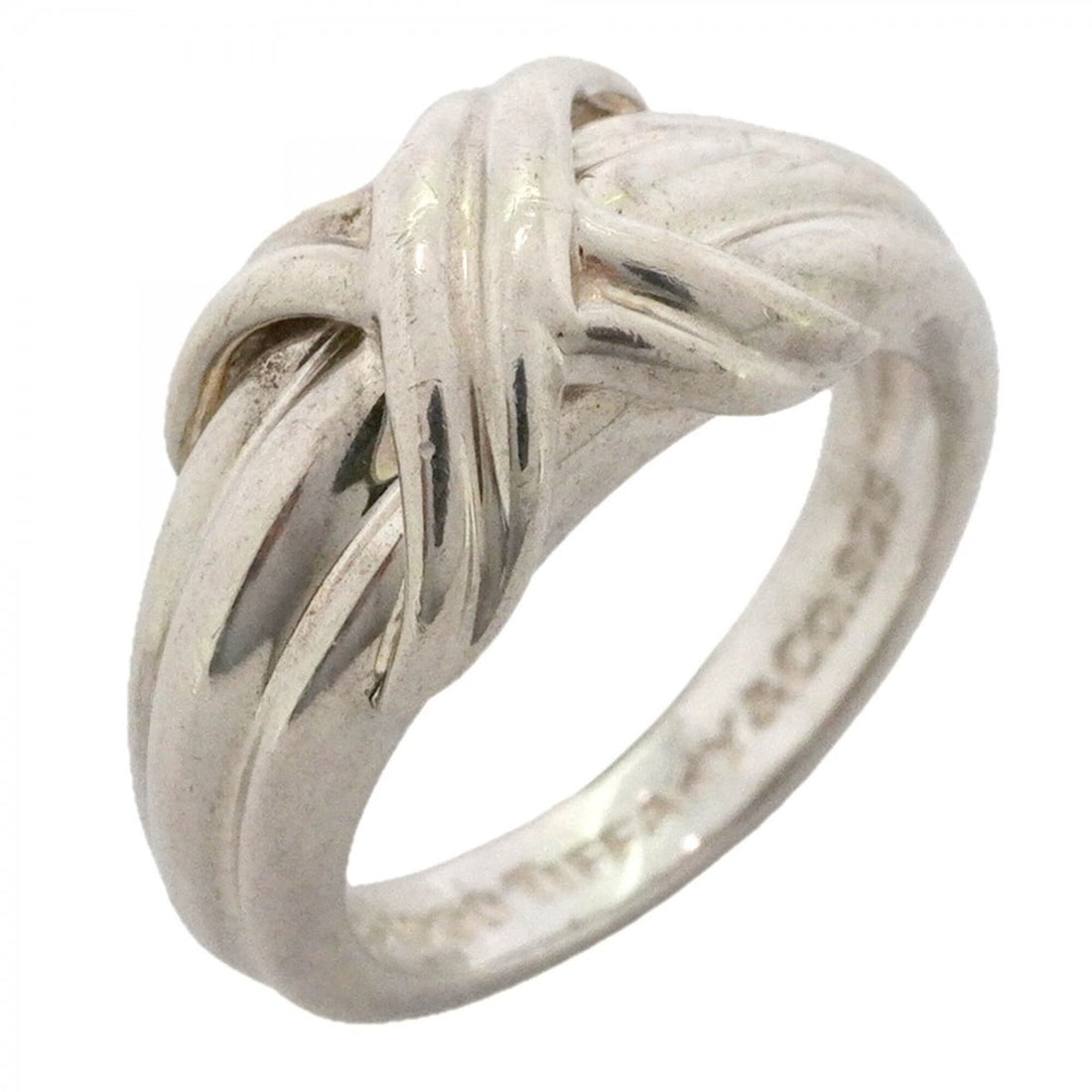 Tiffany & Co. Signature Ring, Sterling Silver 925, Size 10.5 (Women's): --- Catalog ---Category: SizeJP Size: 10.5US Size: 5.5Category: DesignType: Band ringGender: WomenMaterial: Silver 925Category: GeneralBrand: Tiffany--- Item List ---Section: ConditionRanking: Rank AB