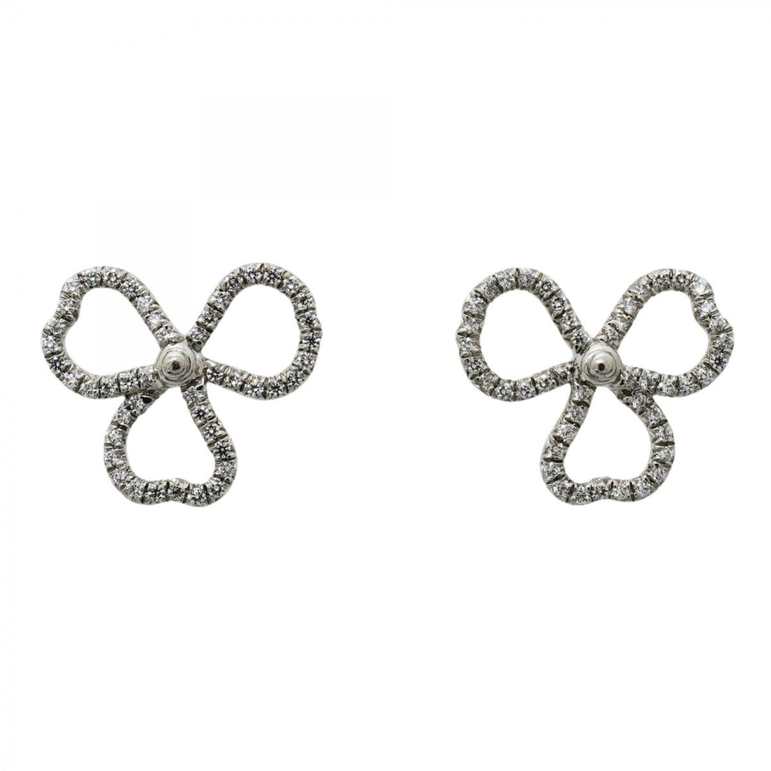 Tiffany & Co. Paper Flower Earrings, Platinum 950, Diamond, Women's: --- Catalog ---Category: SizeSize (HxWxD): 10.60mm x 12.40mm / 0.42'' x 0.49''Category: DesignType: Stud earringsStone: DiamondGender: WomenMaterial: Platinum 950Category: GeneralBrand: Tiffany--- Ite