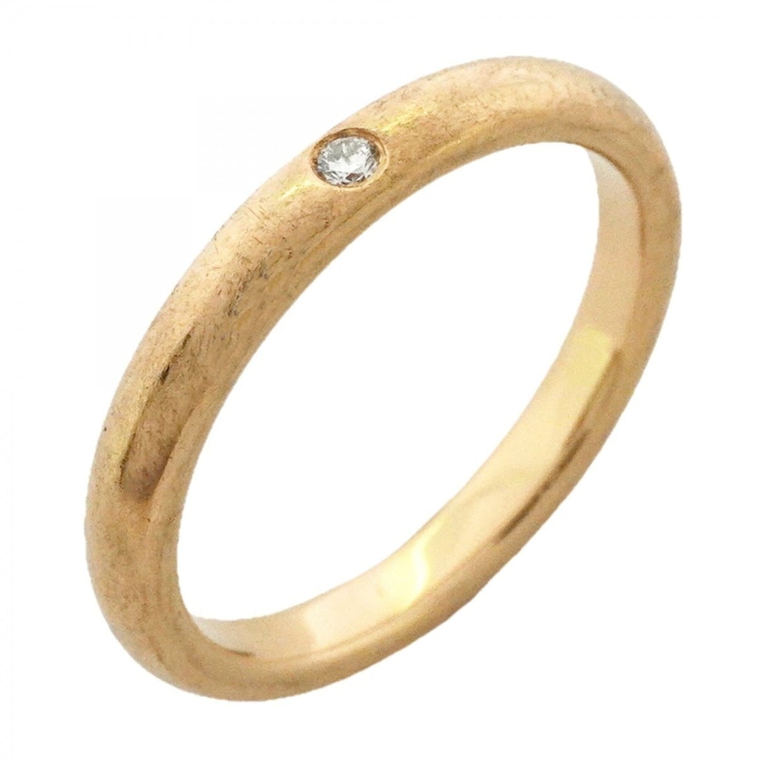 Tiffany & Co. Stacking Band Ring, 1PD (1 diamond), 18K Yellow Gold, Size 11.5, Women's: --- Catalog ---Category: SizeJP Size: 11.5US Size: 6Category: DesignType: Band ringStone: DiamondGender: WomenMaterial: Yellow gold (18K)Category: GeneralBrand: Tiffany--- Item List ---Section: Condit