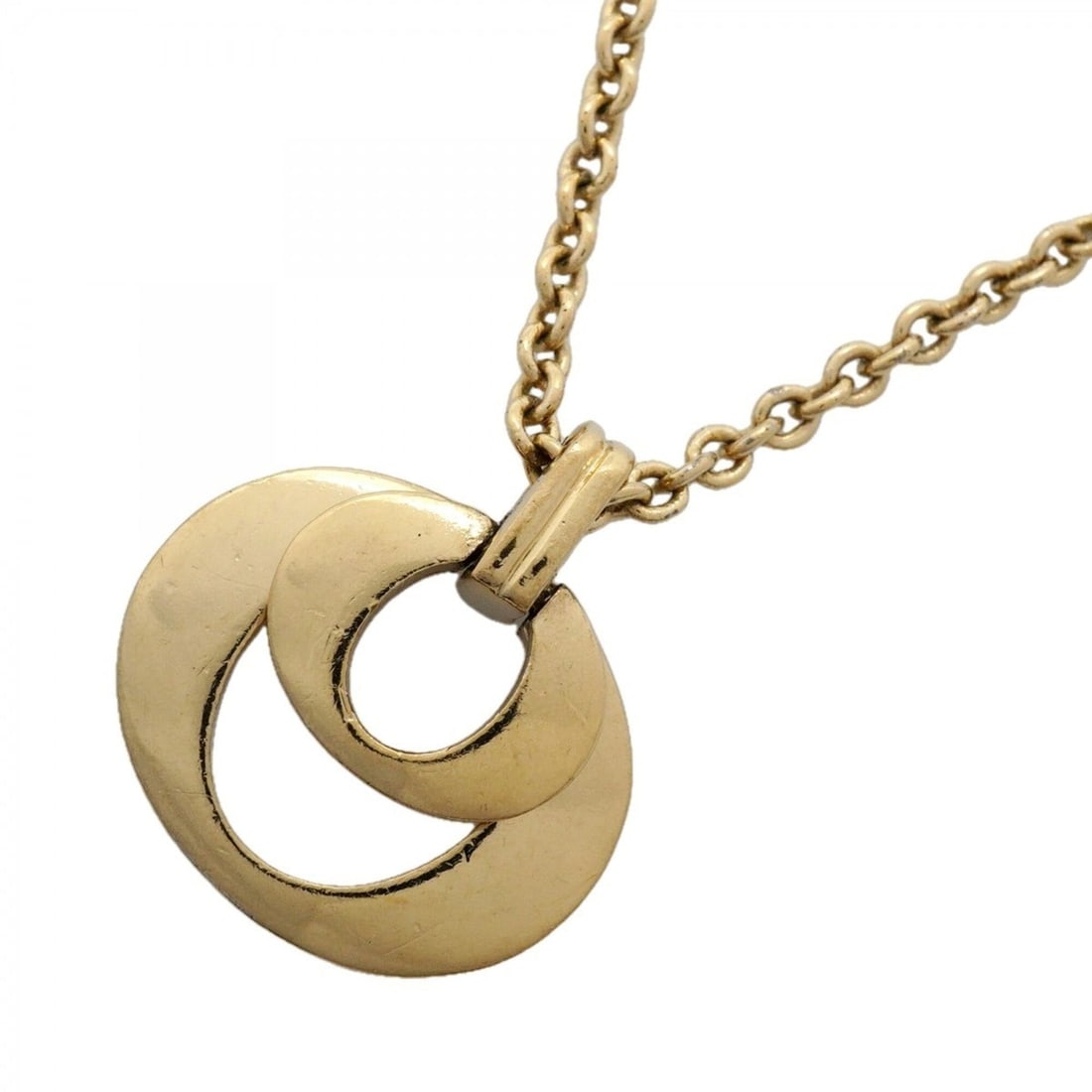 Christian Dior Necklace, Gold Plated, Women's: --- Catalog ---Category: SizePendant Size: 21.7mm x 20.1mm / 0.85'' x 0.79''Neck Circumference: 38 cm - 43.5 cm / 14.96'' - 17.12''Category: DesignColor: GoldGender: WomenMaterial: Gold platingNecklac