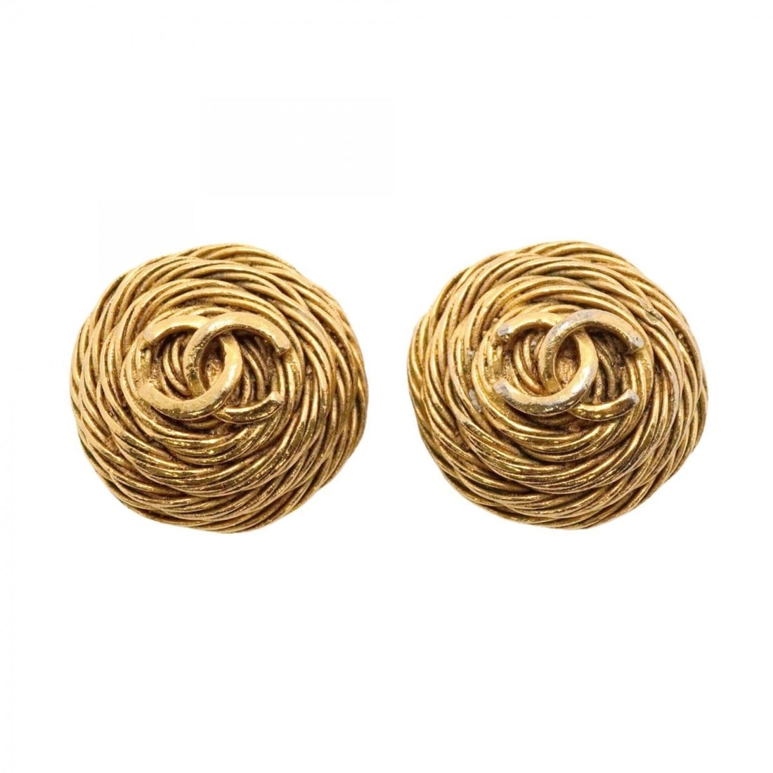 Chanel Earrings, Coco Mark Circle, GP Plated Gold, Women's: --- Catalog ---Category: SizeSize (HxWxD): 27.50mm x 28.10mm / 1.08'' x 1.11''Category: DesignType: Clip earringsColor: GoldGender: WomenMaterial: Gold platingCategory: GeneralBrand: Chanel--- Item Li