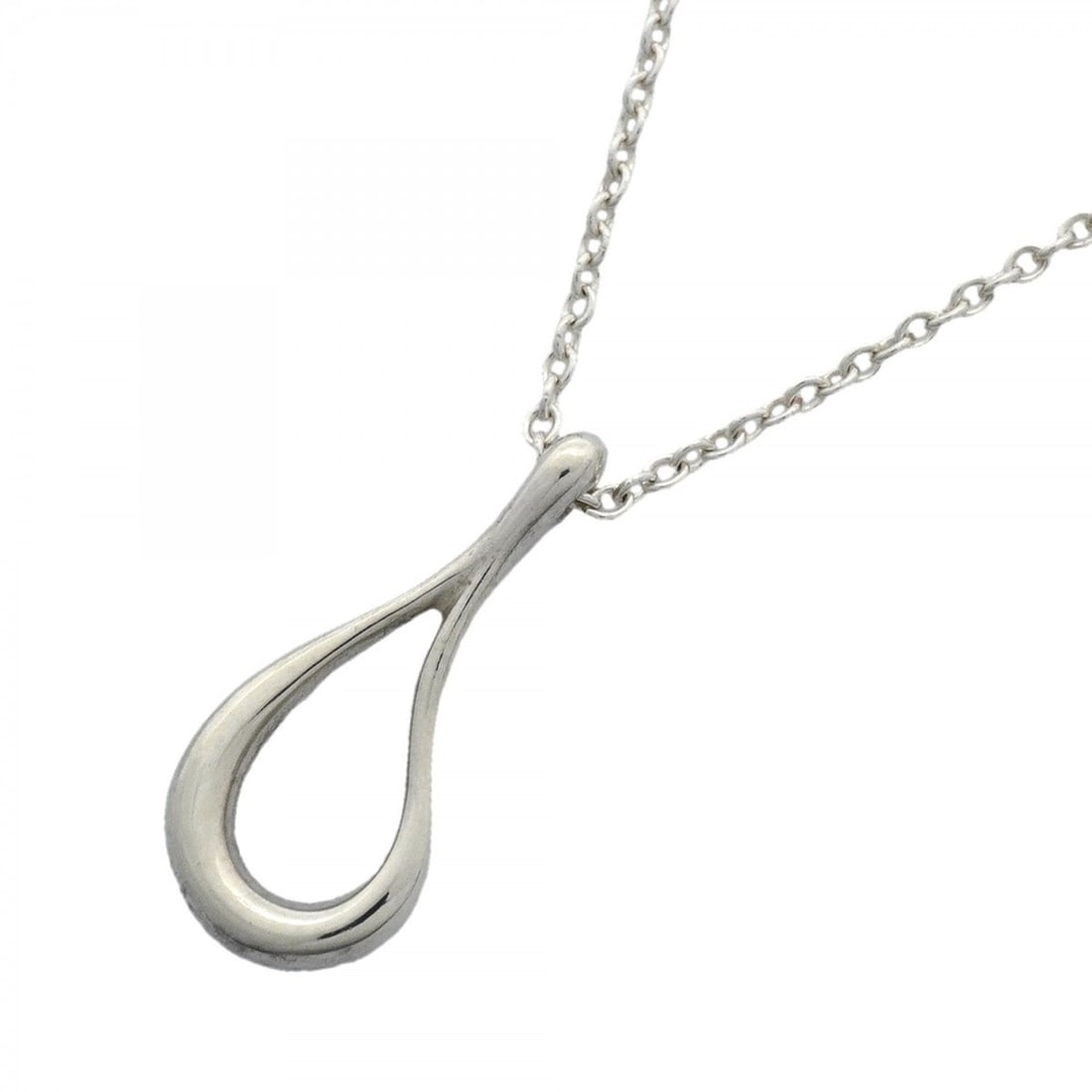 Tiffany & Co. Teardrop Necklace, Sterling Silver 925, Women's: --- Catalog ---Category: SizePendant Size: 16.8mm x 7.5mm / 0.66'' x 0.29''Neck Circumference: 41 cm / 16.14''Category: DesignGender: WomenMaterial: Silver 925Necklace Type: NecklaceCategory: GeneralB