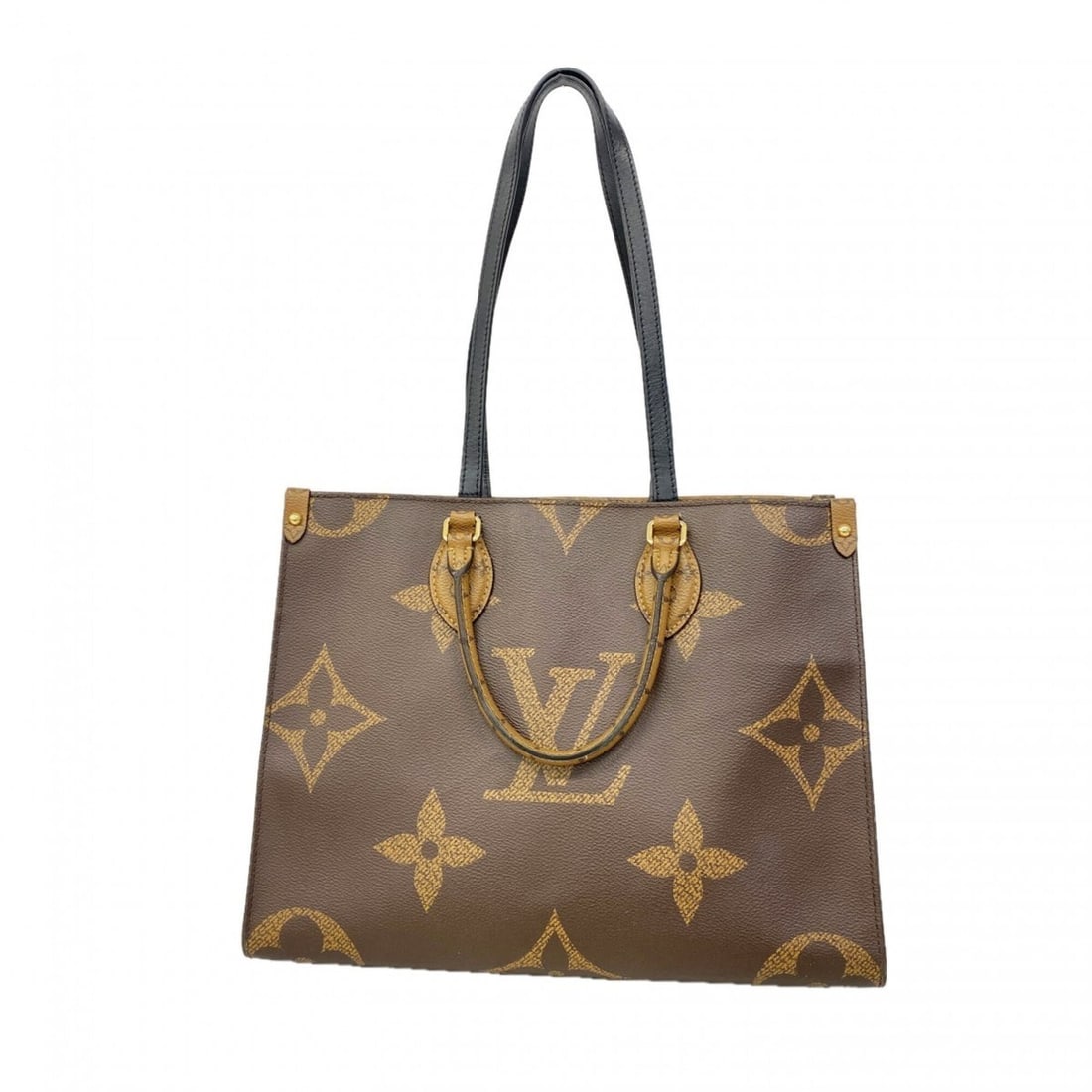 Louis Vuitton Monogram Giant Reverse OnTheGo MM Tote Bag M45321 Brown 2-way bag for women: --- Catalog ---Category: SizeSize (HxWxD): 27cm x 34.5cm x 14cm / 10.62'' x 13.58'' x 5.51''Category: DesignType: Tote bagColor: BrownGender: WomenCategory: GeneralMPN: M45321Brand: Louis Vuitton--- I