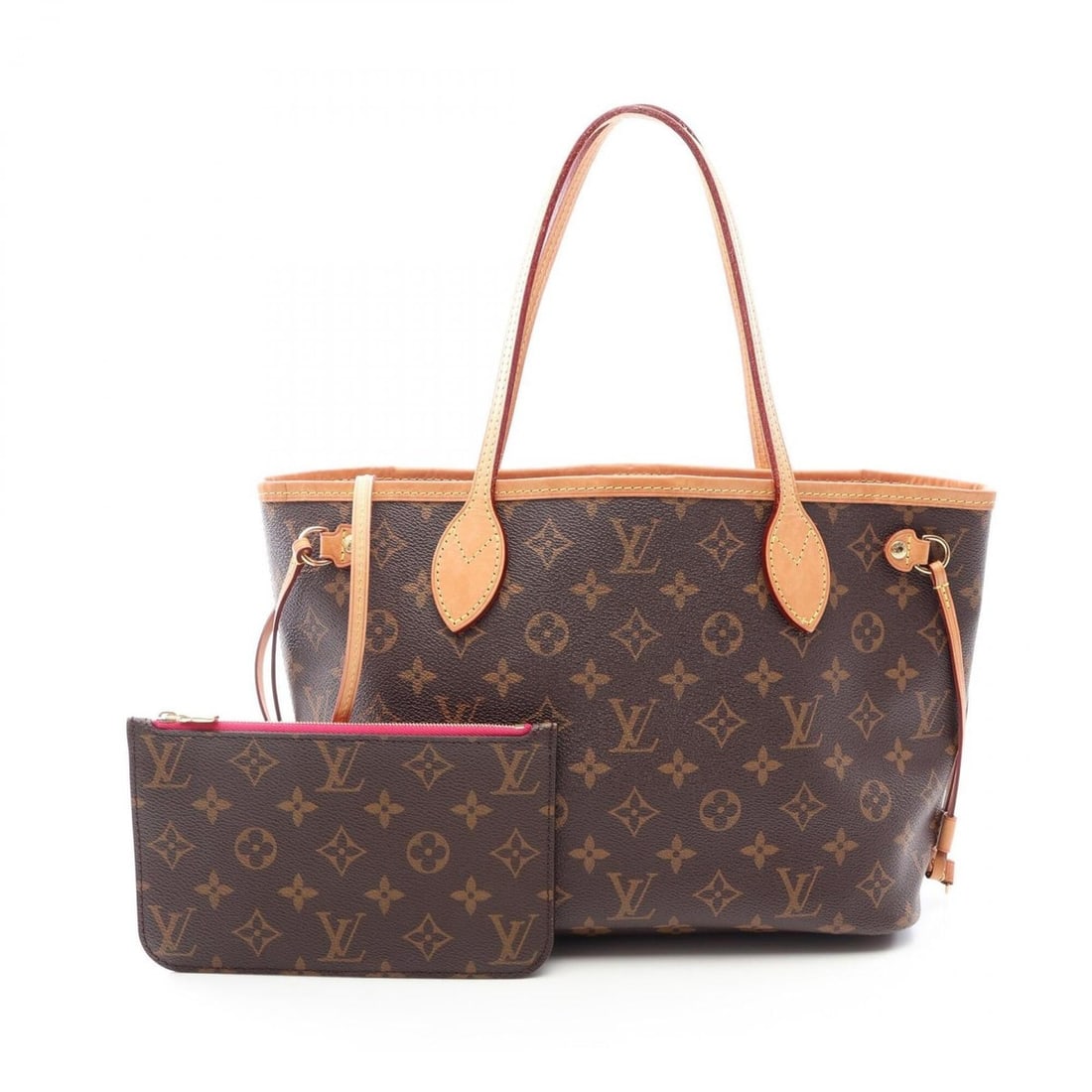 Louis Vuitton Neverfull PM Tote Bag Handbag, Coated Canvas and Leather, Monogram Pattern, Women's,: --- Catalog ---Category: SizeSize (HxWxD): 21cm x 28cm x 13cm / 8.26'' x 11.02'' x 5.11''Category: DesignType: Handbag, Tote bagColor: Brown, MonogramGender: WomenMaterial: Coated canvas , Leather Cat