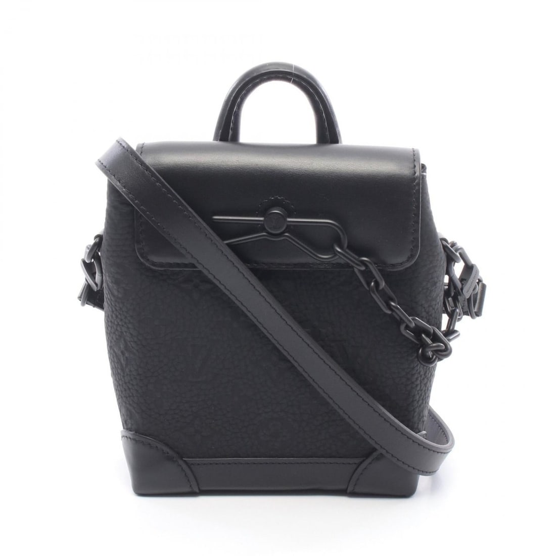 Louis Vuitton Nano Steamer Monogram Taurillon Noir Shoulder Bag Handbag Leather Men's Black M82772: --- Catalog ---Category: SizeSize (HxWxD): 19cm x 14.5cm x 7cm / 7.48'' x 5.7'' x 2.75''Category: DesignType: Shoulder bagColor: Black, NoirGender: MenMaterial: Leather Category: GeneralMPN: M82772Bra