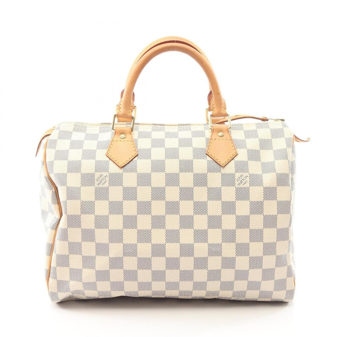 Louis Vuitton Speedy 30 Damier Azur Handbag, Coated Canvas Leather, Women's, White (N41533): --- Catalog ---Category: SizeSize (HxWxD): 22cm x 30cm x 17cm / 8.66'' x 11.81'' x 6.69''Category: DesignType: HandbagColor: WhiteGender: WomenMaterial: Damier Azur , Leather Category: GeneralMPN: N41