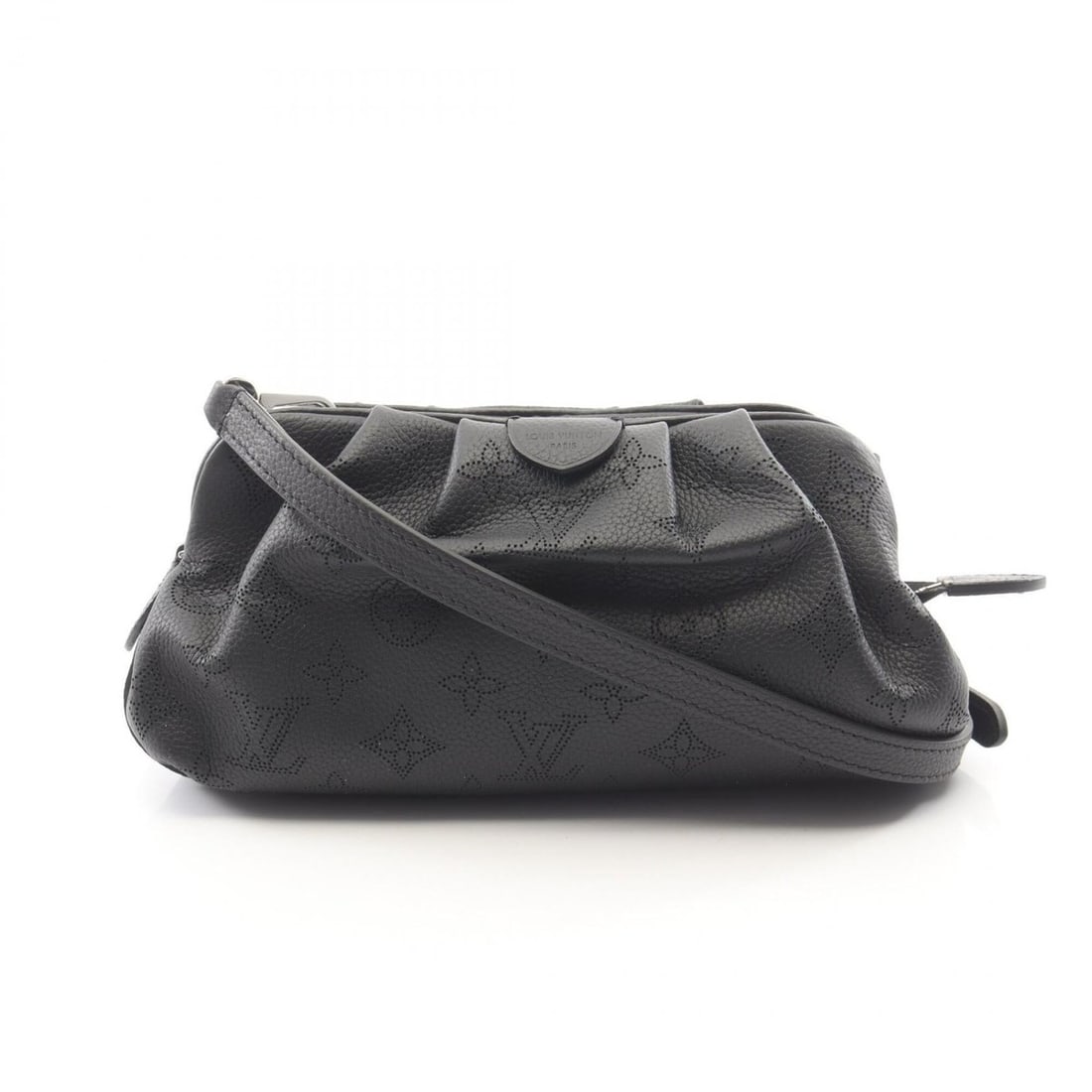 Louis Vuitton Scala Mini Mahina Noir Shoulder Bag Handbag Leather Women's Black M80093: --- Catalog ---Category: SizeSize (HxWxD): 13cm x 24cm x 5cm / 5.11'' x 9.44'' x 1.96''Category: DesignType: Handbag, Shoulder bagColor: Black, NoirGender: WomenMaterial: Mahina leather Category: Gene