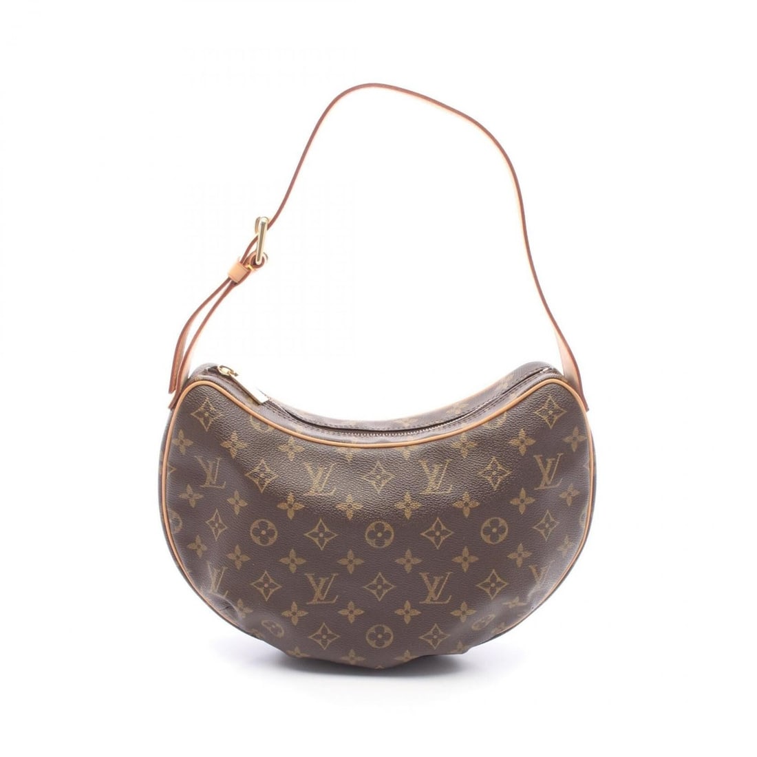 Louis Vuitton Croissant MM Shoulder Bag/Handbag, Coated Canvas and Leather, Monogram Pattern,: --- Catalog ---Category: SizeSize (HxWxD): 20cm x 31cm x 6cm / 7.87'' x 12.2'' x 2.36''Category: DesignType: Handbag, Shoulder bagColor: Brown, MonogramGender: WomenMaterial: Coated canvas , Leather C
