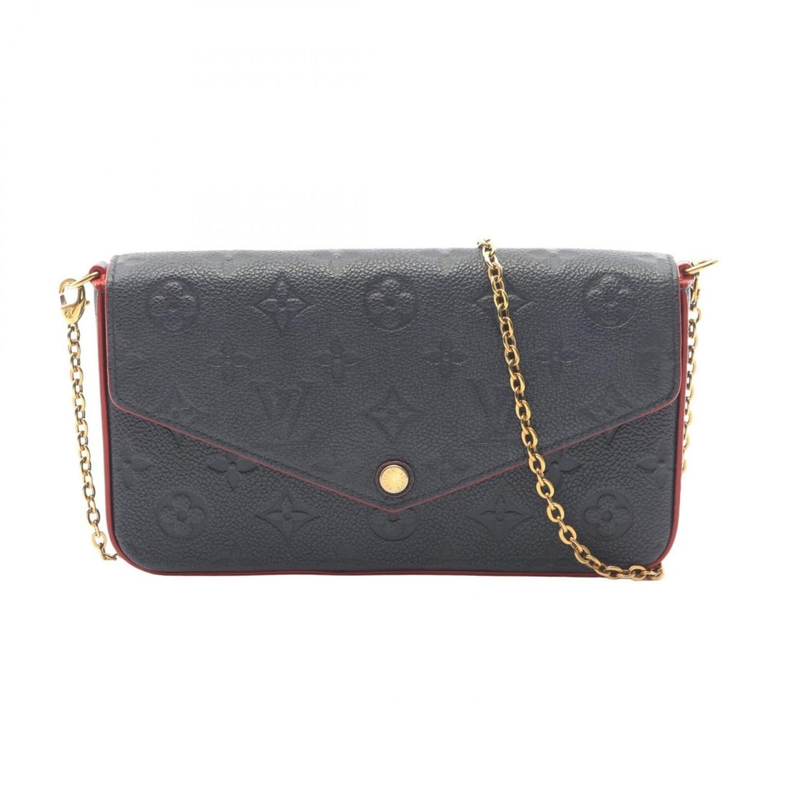 Louis Vuitton Pochette Felicie Monogram Empreinte Marine Rouge Shoulder Bag Handbag Leather Women's (1 of 11)
